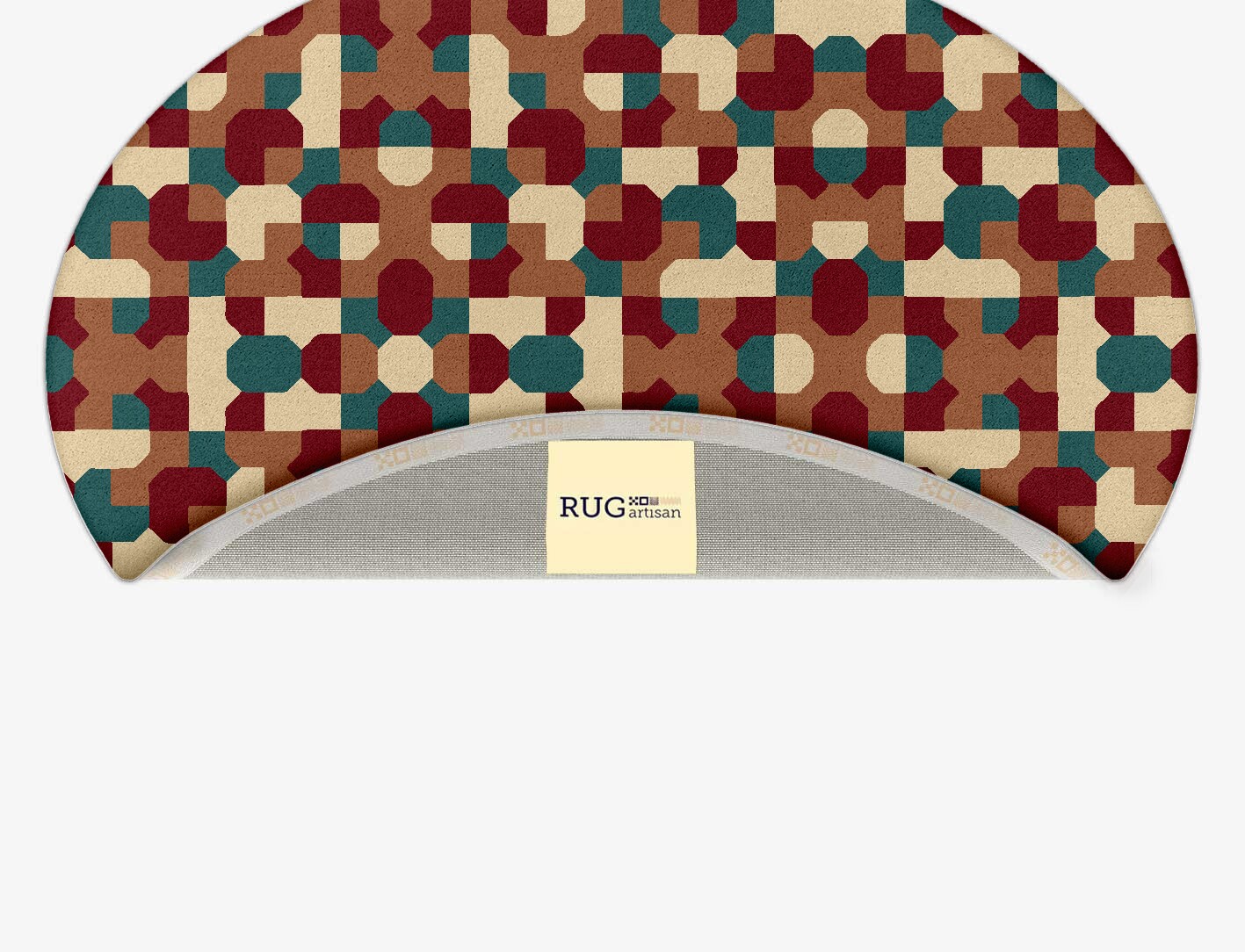 Elementary Geometric Oval Hand Tufted Pure Wool Custom Rug by Rug Artisan