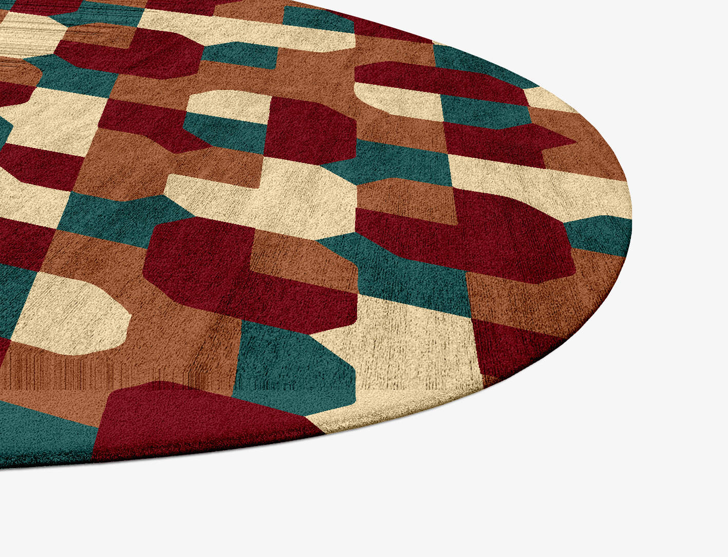 Elementary Modern Geometrics Splash Hand Tufted Bamboo Silk Custom Rug by Rug Artisan