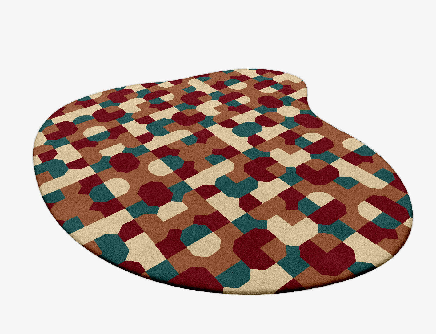 Elementary Modern Geometrics Splash Hand Tufted Pure Wool Custom Rug by Rug Artisan