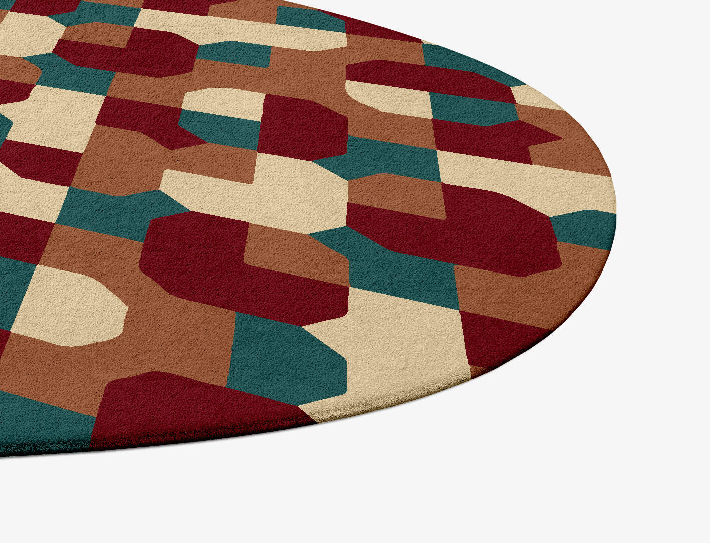 Elementary Modern Geometrics Splash Hand Tufted Pure Wool Custom Rug by Rug Artisan