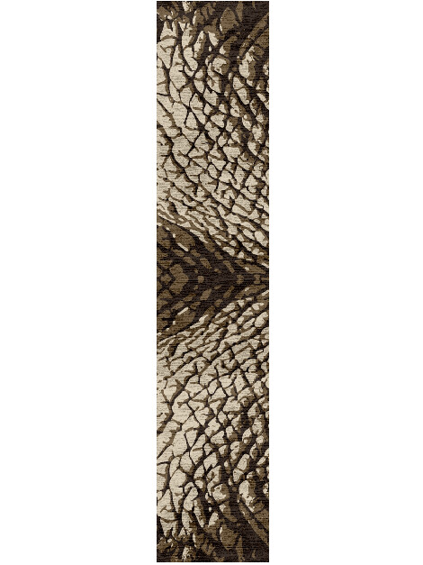 Elephant Trunk Animal Prints Runner Hand Knotted Bamboo Silk Custom Rug by Rug Artisan