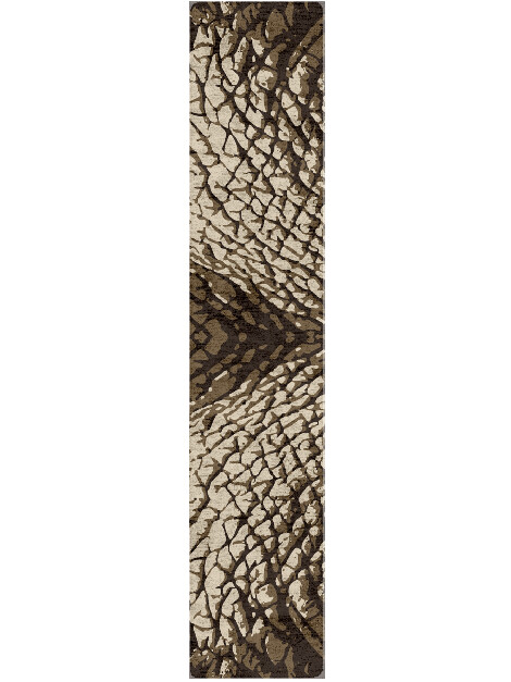 Elephant Trunk Animal Prints Runner Hand Tufted Bamboo Silk Custom Rug by Rug Artisan