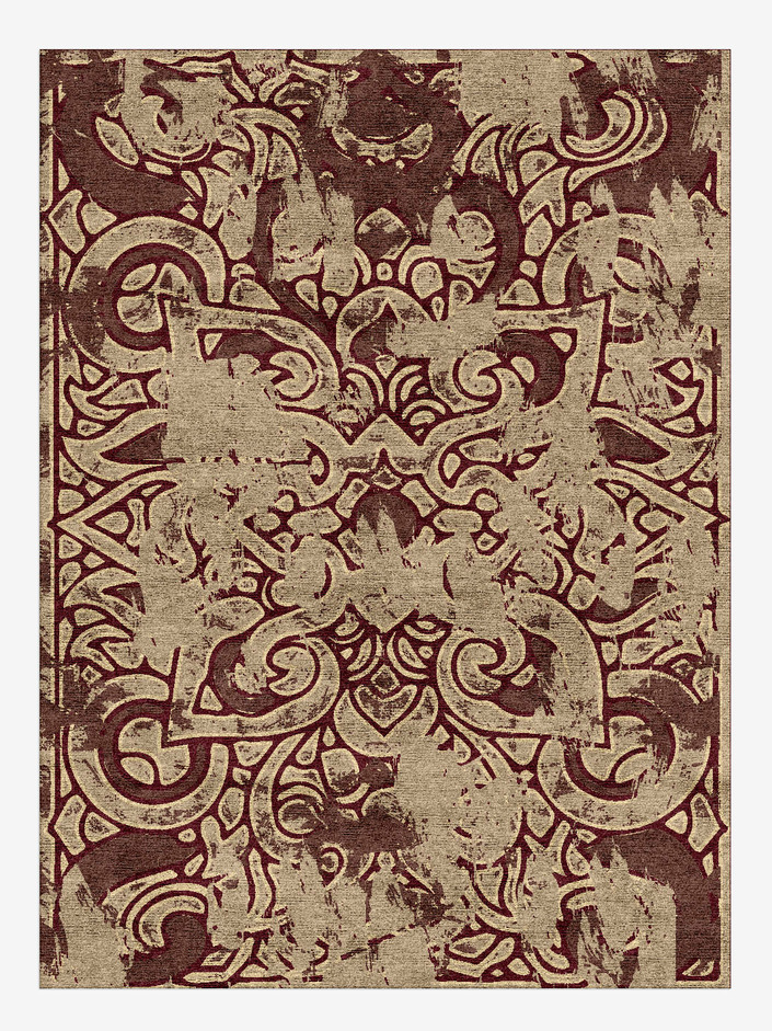 Emblem Vintage Rectangle Hand Knotted Bamboo Silk Custom Rug by Rug Artisan