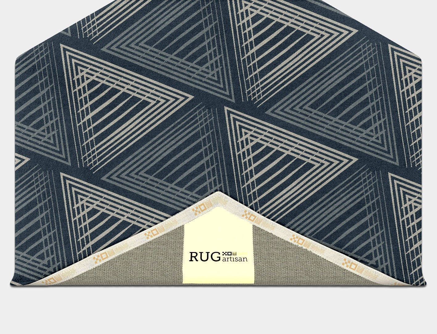Emilio Batik Hexagon Hand Tufted Pure Wool Custom Rug by Rug Artisan