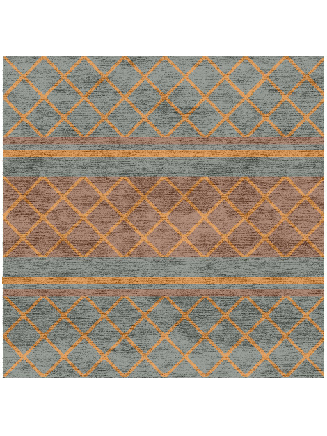 Entwine Flatweaves Square Hand Knotted Bamboo Silk Custom Rug by Rug Artisan