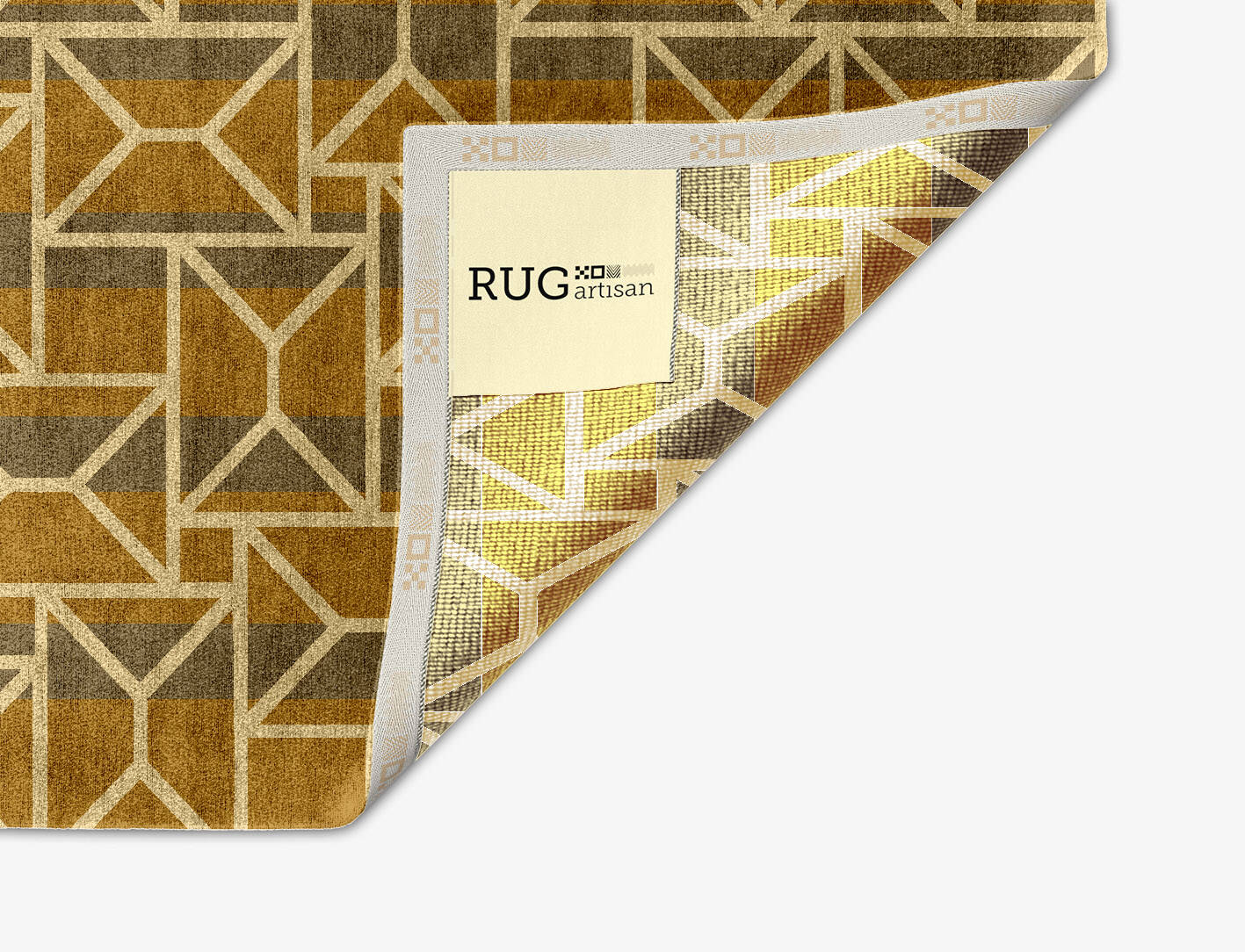 Envelope Modern Geometrics Arch Hand Knotted Bamboo Silk Custom Rug by Rug Artisan