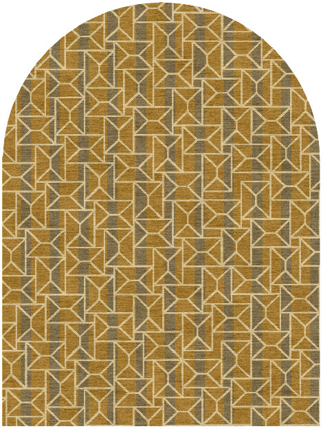 Envelope Modern Geometrics Arch Hand Knotted Tibetan Wool Custom Rug by Rug Artisan