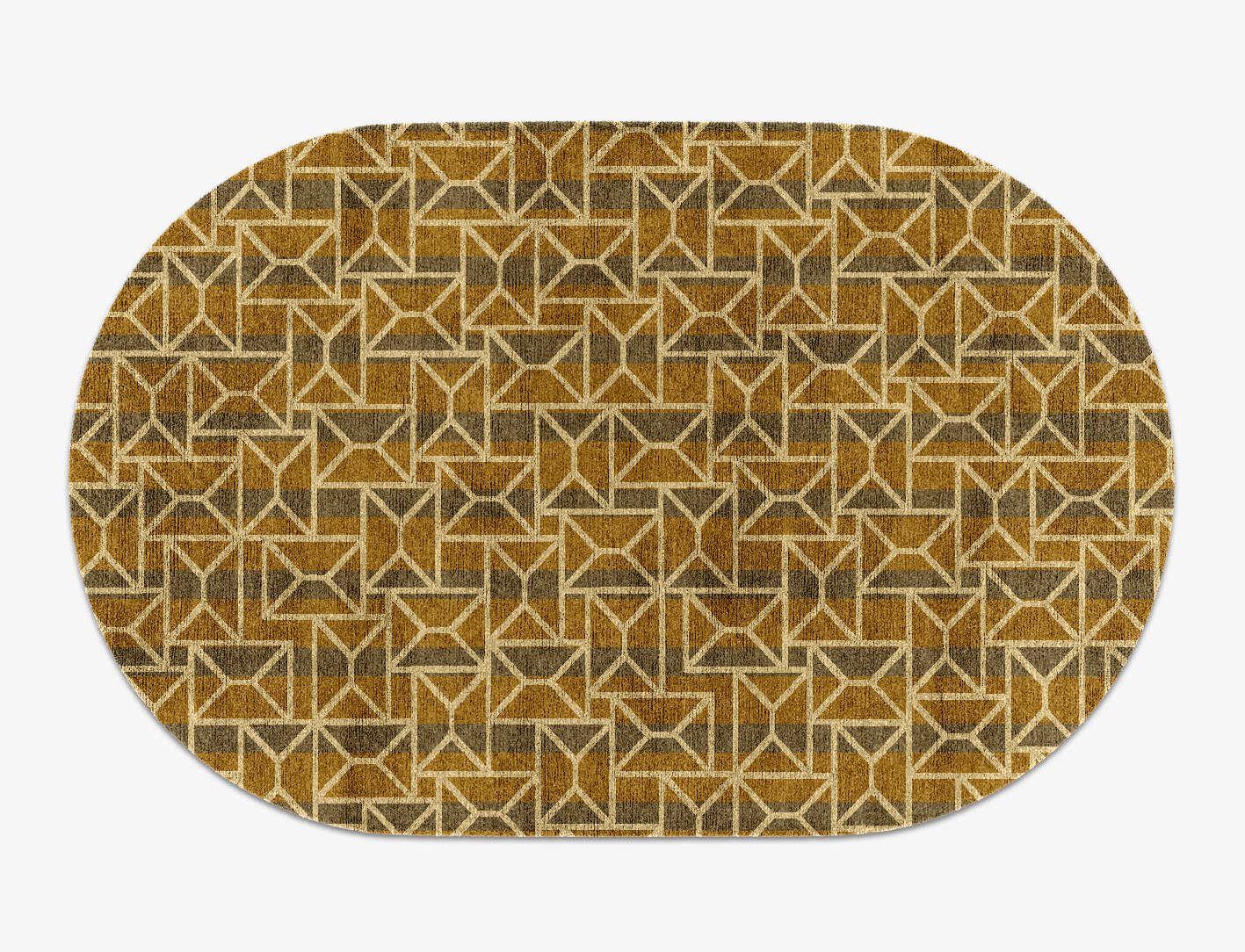 Envelope Modern Geometrics Capsule Hand Knotted Bamboo Silk Custom Rug by Rug Artisan
