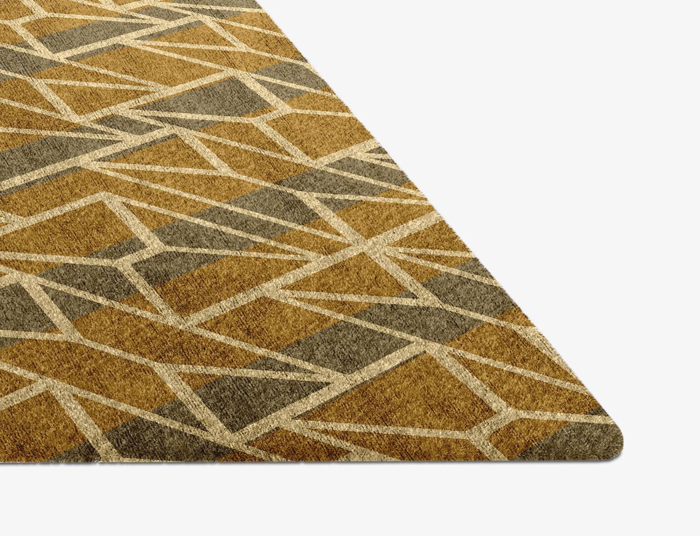 Envelope Modern Geometrics Diamond Hand Knotted Bamboo Silk Custom Rug by Rug Artisan