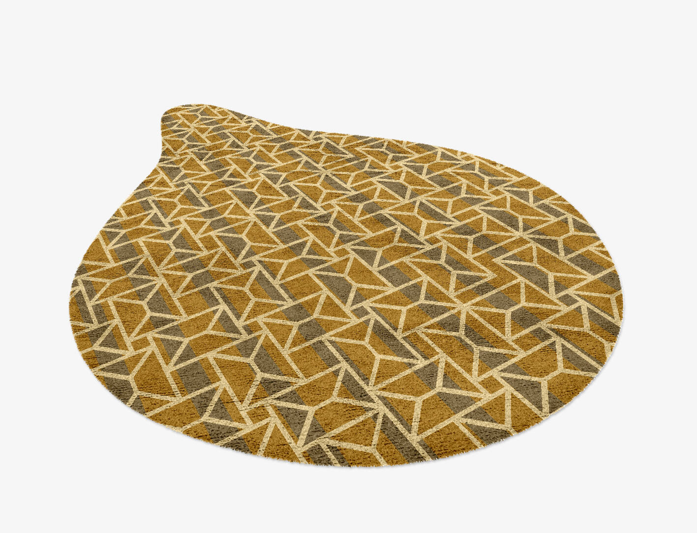 Envelope Modern Geometrics Drop Hand Knotted Bamboo Silk Custom Rug by Rug Artisan