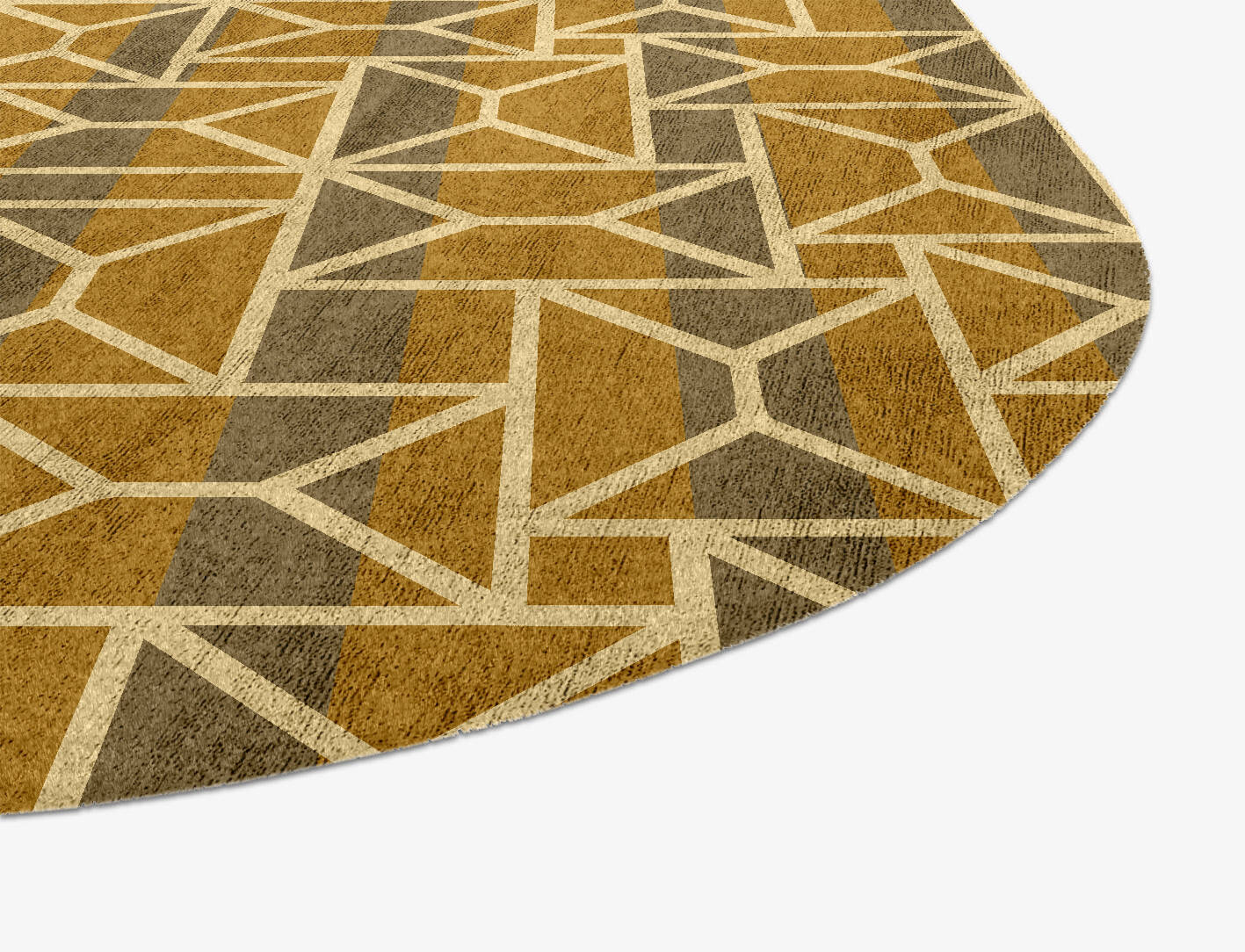 Envelope Modern Geometrics Oblong Hand Knotted Bamboo Silk Custom Rug by Rug Artisan