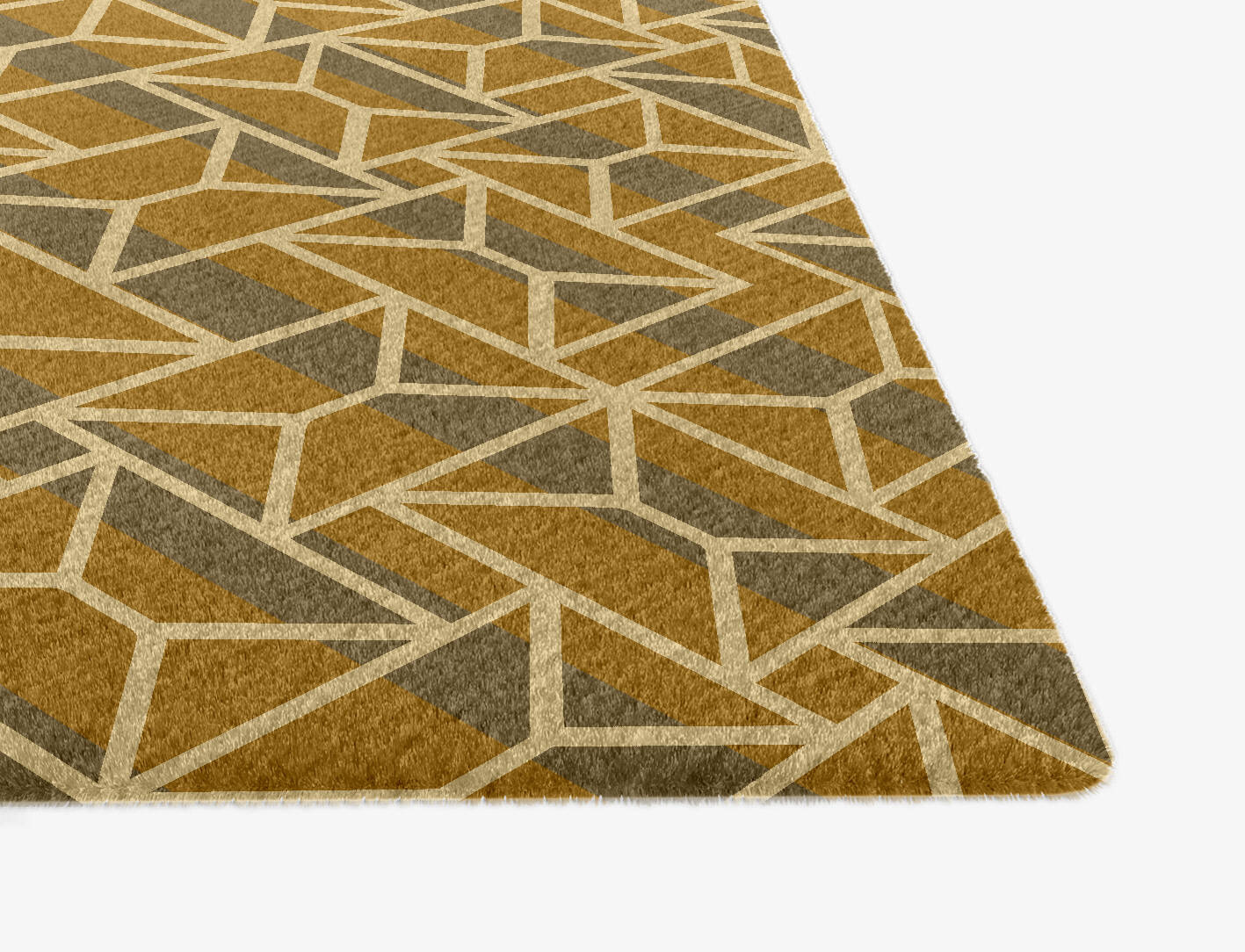 Envelope Modern Geometrics Ogee Hand Knotted Tibetan Wool Custom Rug by Rug Artisan