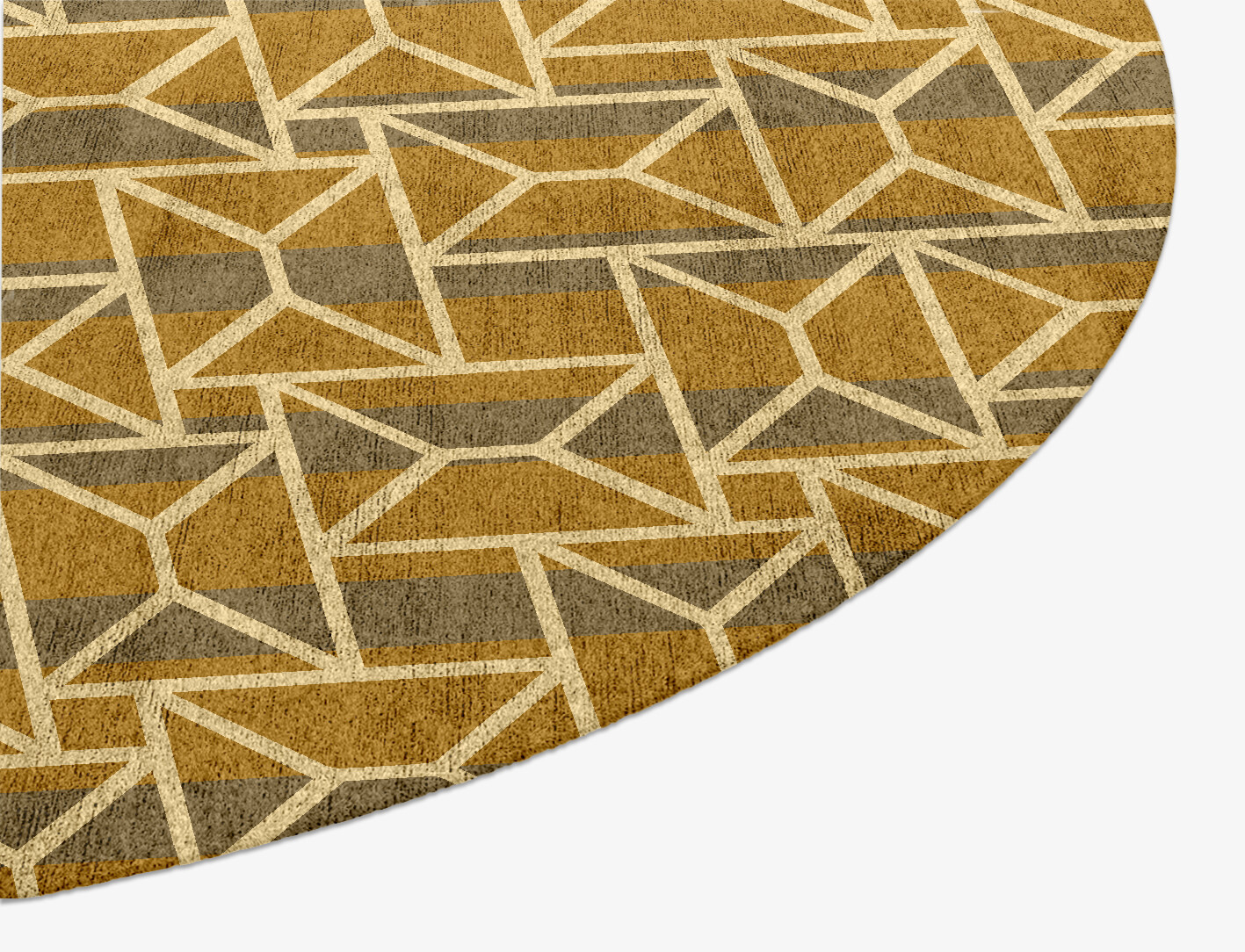 Envelope Geometric Oval Hand Knotted Bamboo Silk Custom Rug by Rug Artisan
