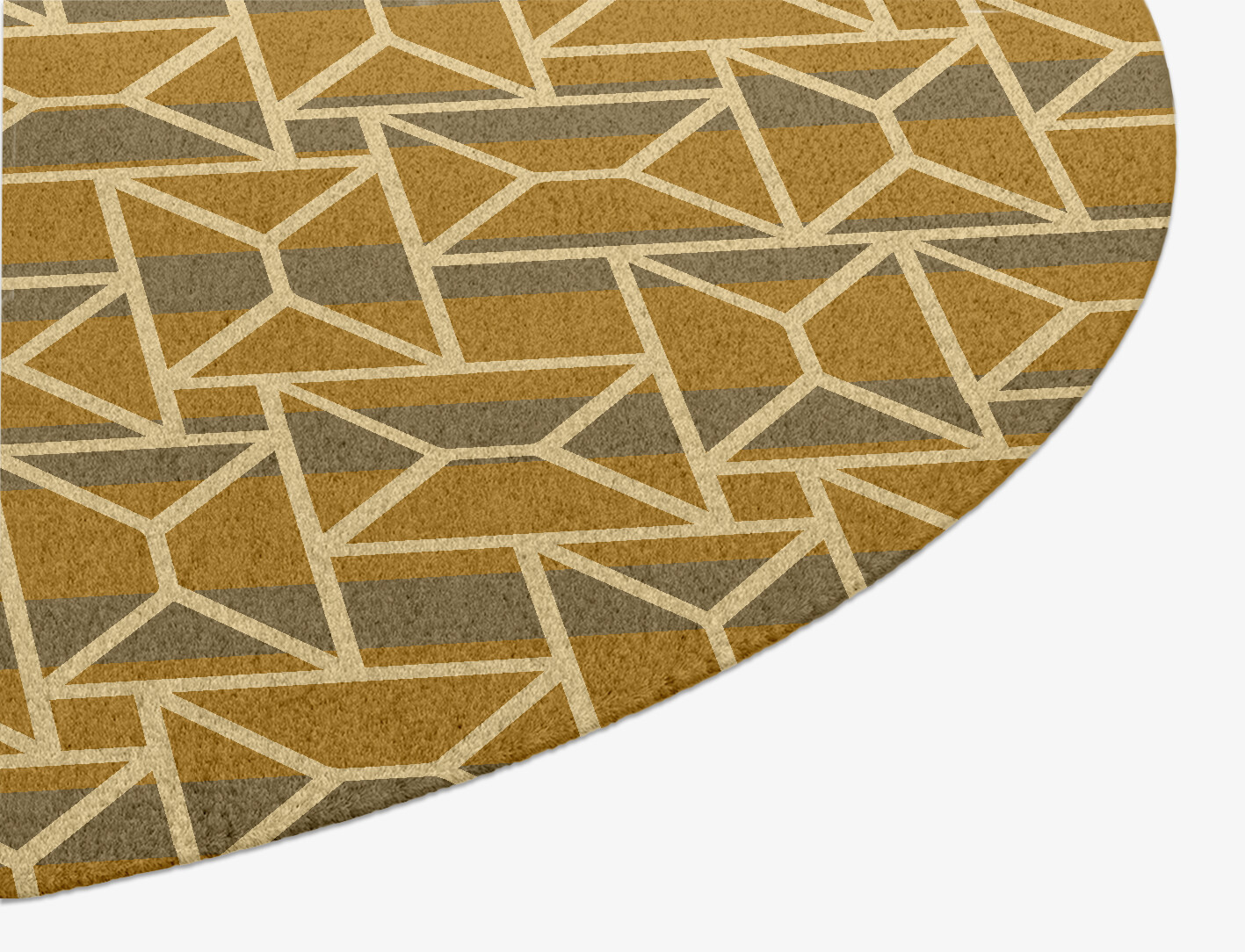 Envelope Geometric Oval Hand Knotted Tibetan Wool Custom Rug by Rug Artisan