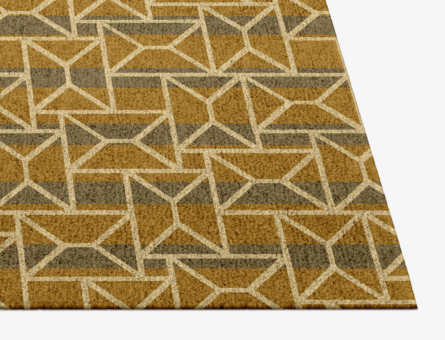 Envelope Modern Geometrics Rectangle Hand Knotted Tibetan Wool Custom Rug by Rug Artisan