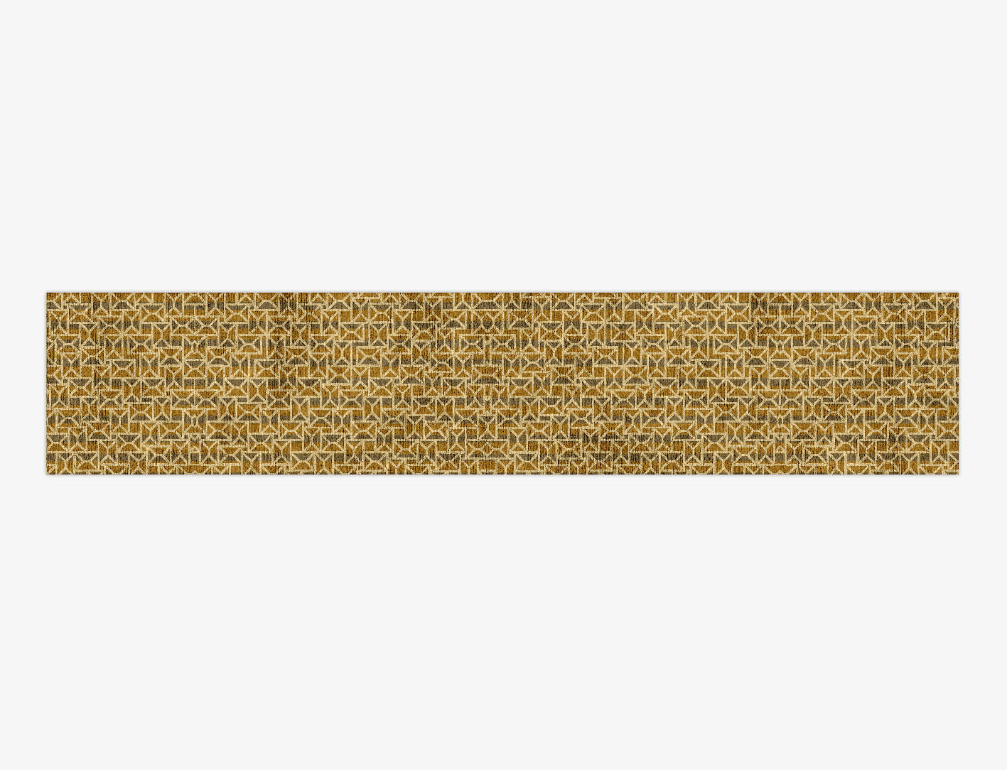 Envelope Modern Geometrics Runner Hand Knotted Bamboo Silk Custom Rug by Rug Artisan