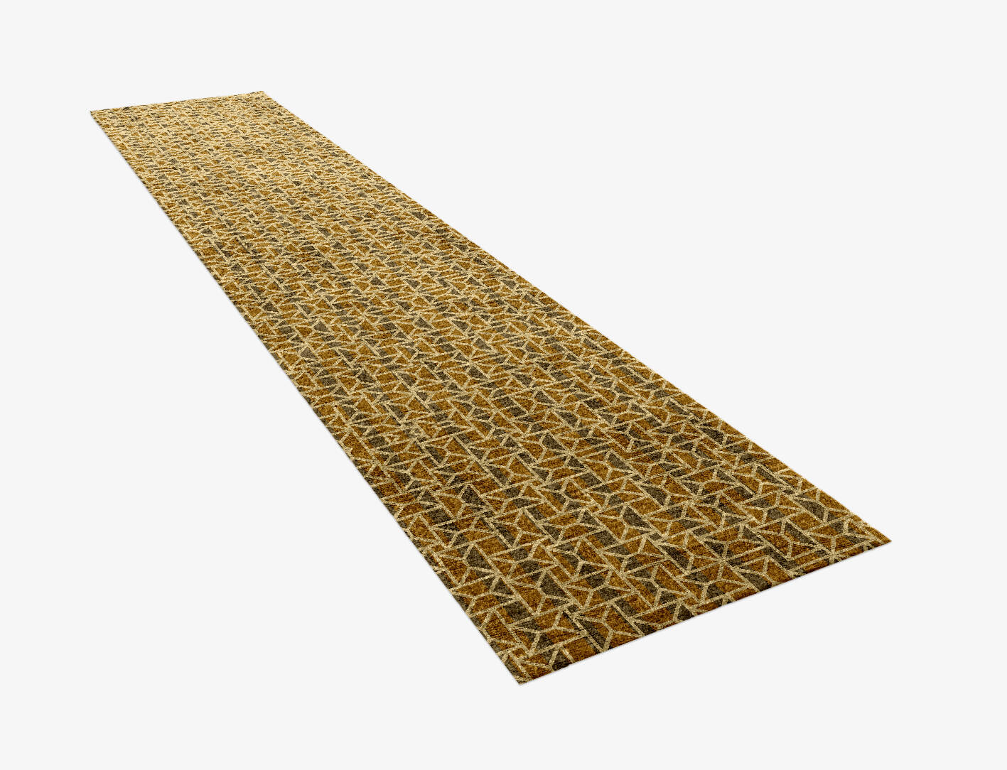 Envelope Modern Geometrics Runner Hand Knotted Bamboo Silk Custom Rug by Rug Artisan
