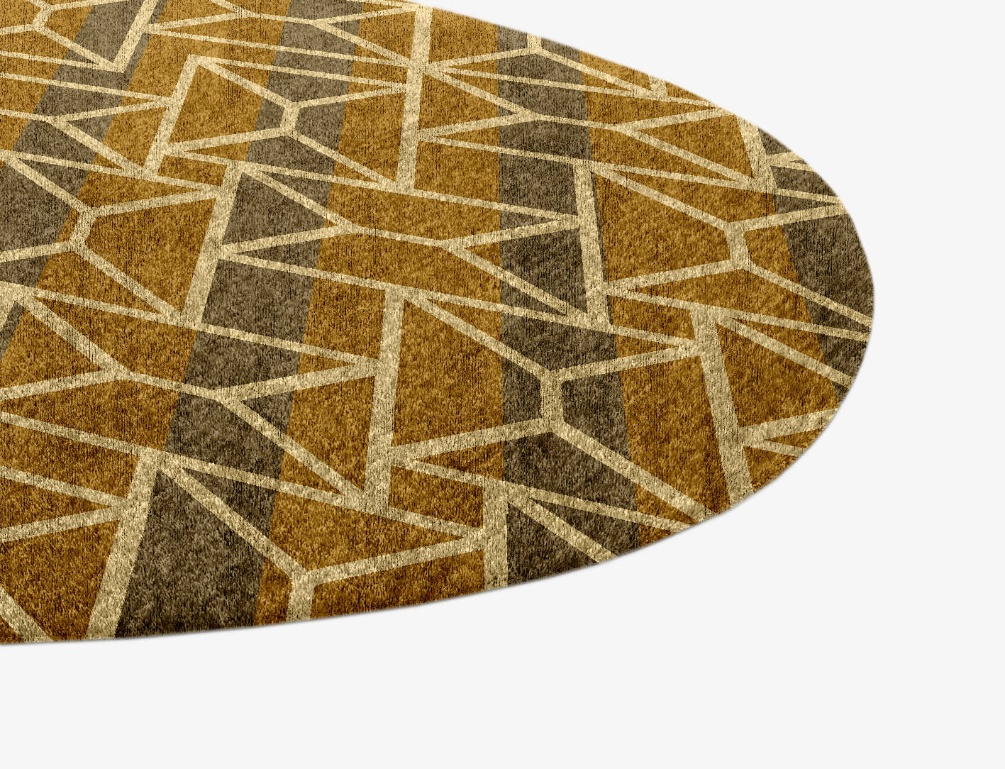 Envelope Modern Geometrics Splash Hand Knotted Bamboo Silk Custom Rug by Rug Artisan