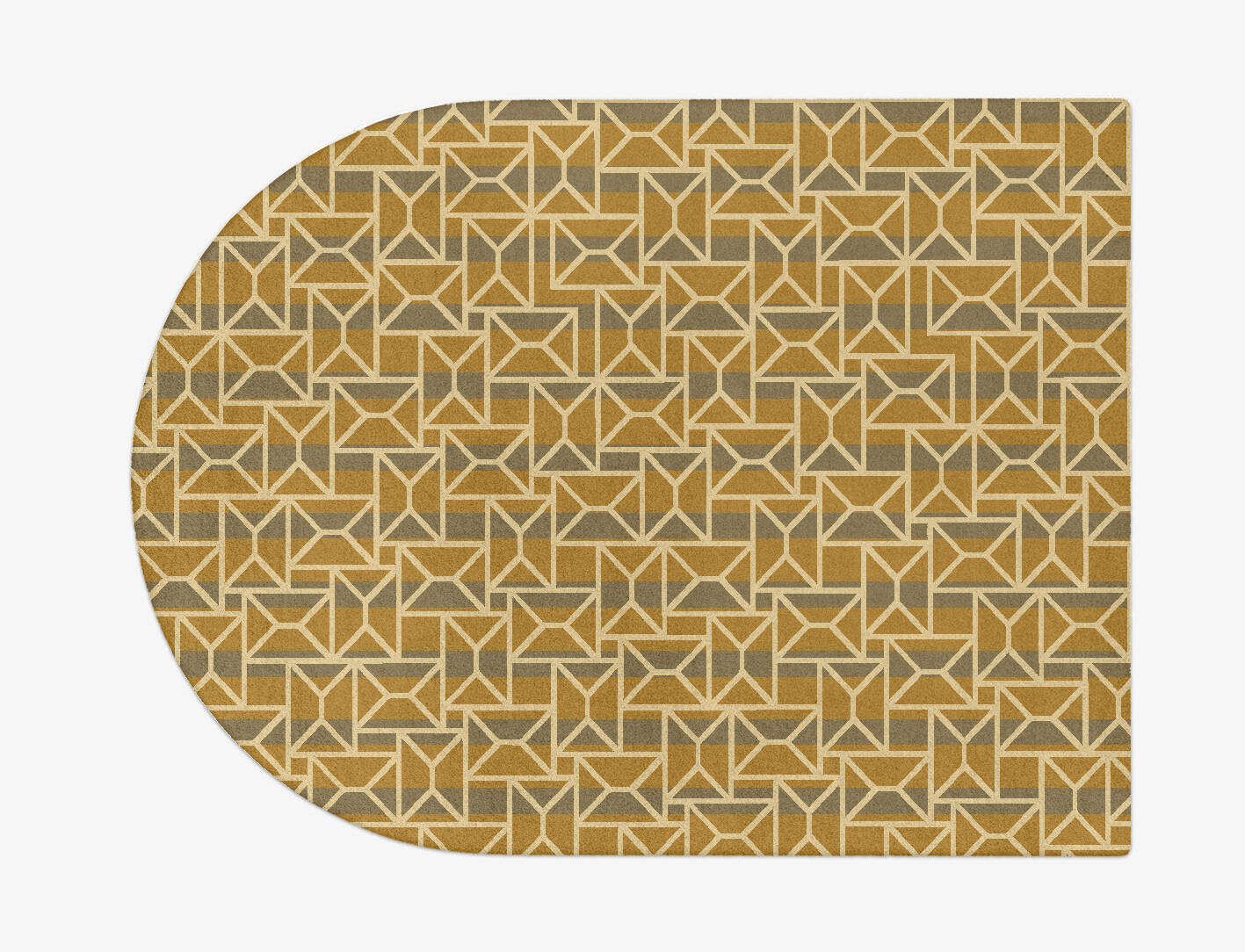 Envelope Modern Geometrics Arch Hand Tufted Pure Wool Custom Rug by Rug Artisan
