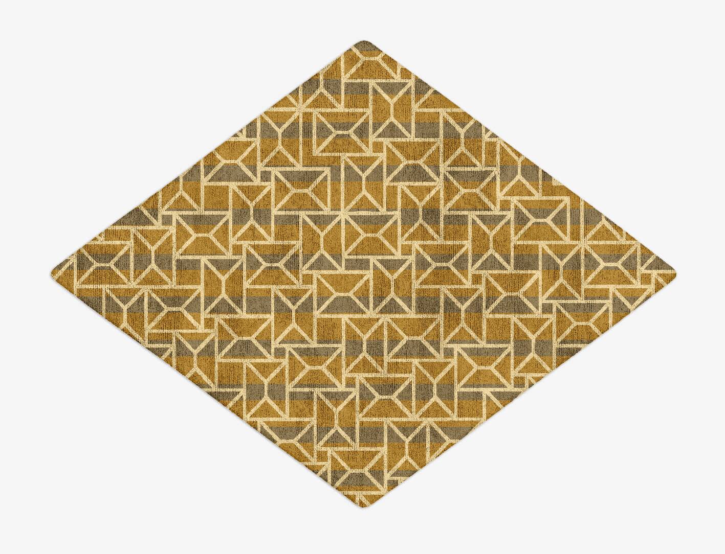Envelope Modern Geometrics Diamond Hand Tufted Bamboo Silk Custom Rug by Rug Artisan