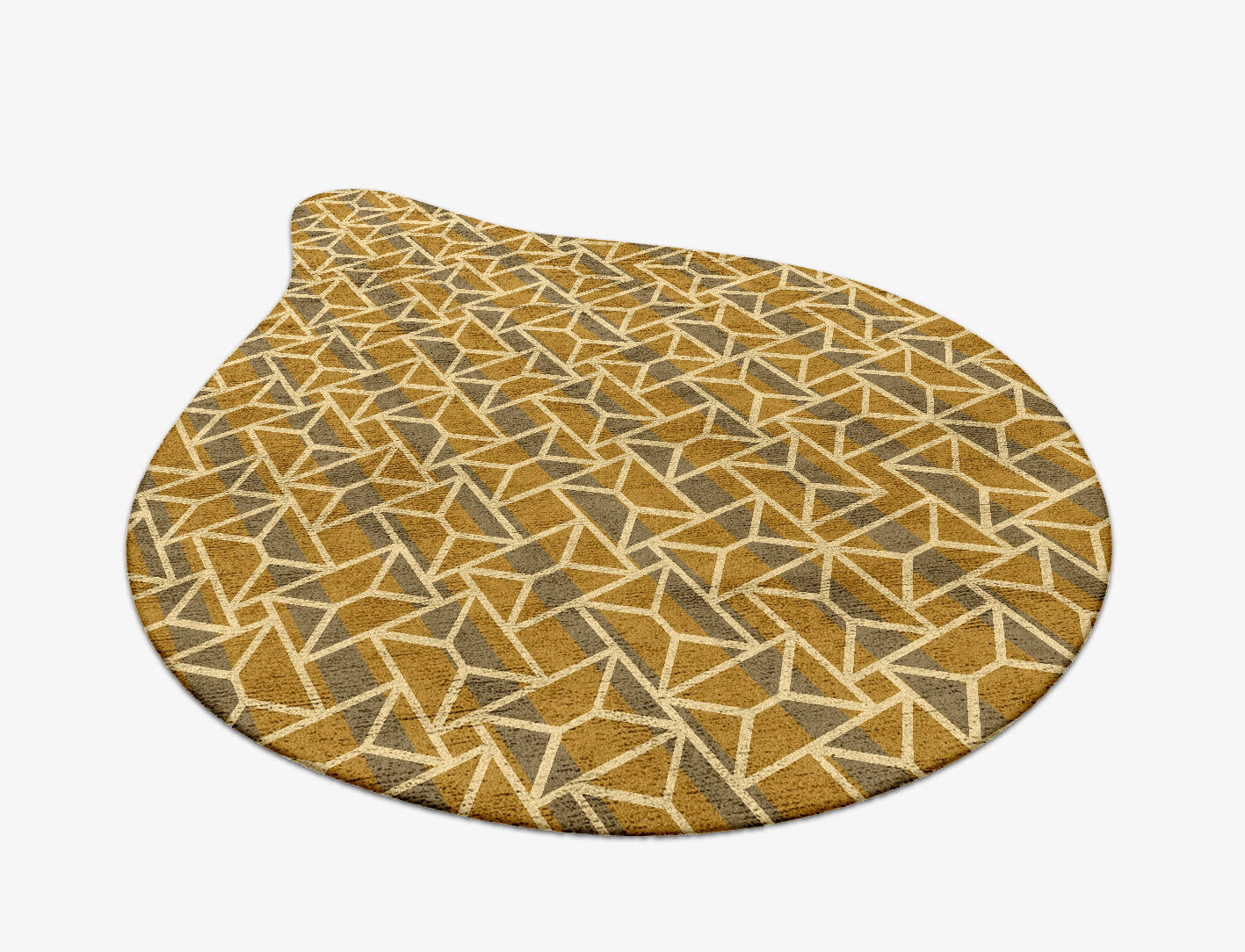 Envelope Modern Geometrics Drop Hand Tufted Bamboo Silk Custom Rug by Rug Artisan