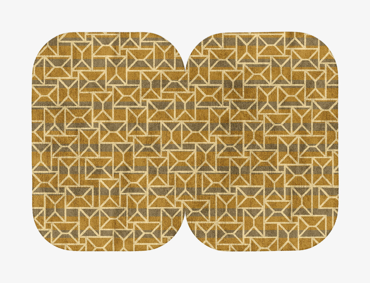 Envelope Modern Geometrics Eight Hand Tufted Bamboo Silk Custom Rug by Rug Artisan