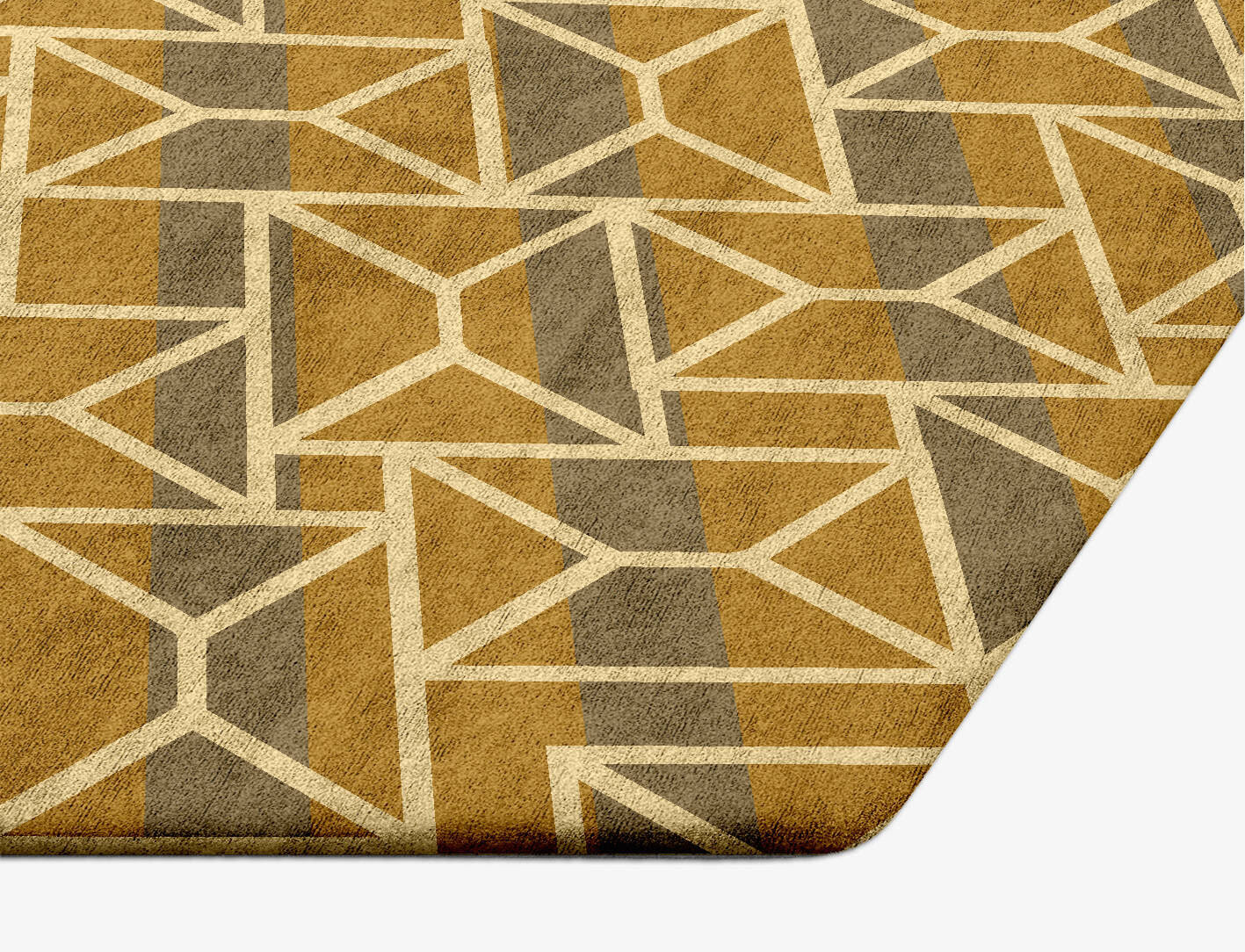 Envelope Modern Geometrics Hexagon Hand Tufted Bamboo Silk Custom Rug by Rug Artisan
