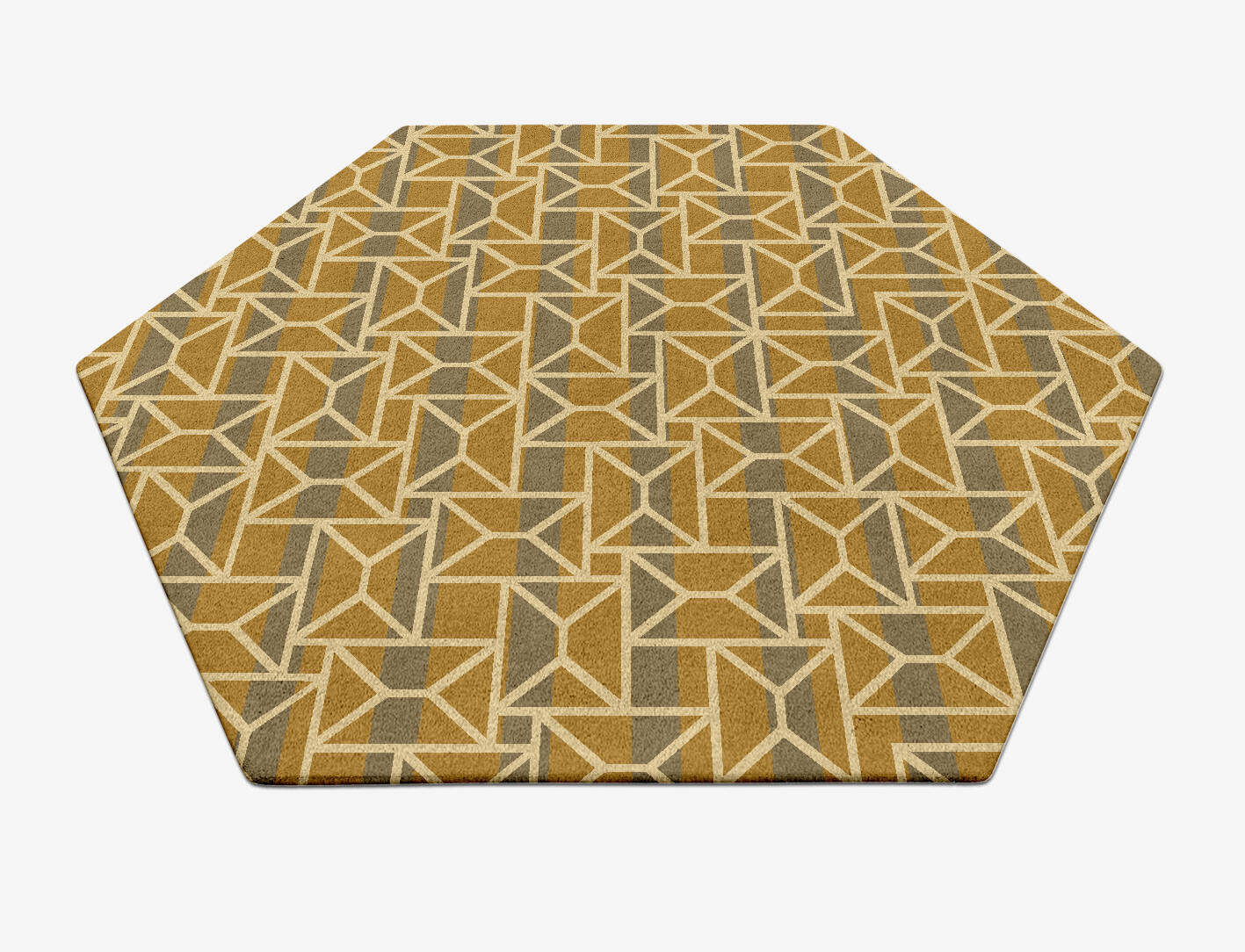 Envelope Modern Geometrics Hexagon Hand Tufted Pure Wool Custom Rug by Rug Artisan