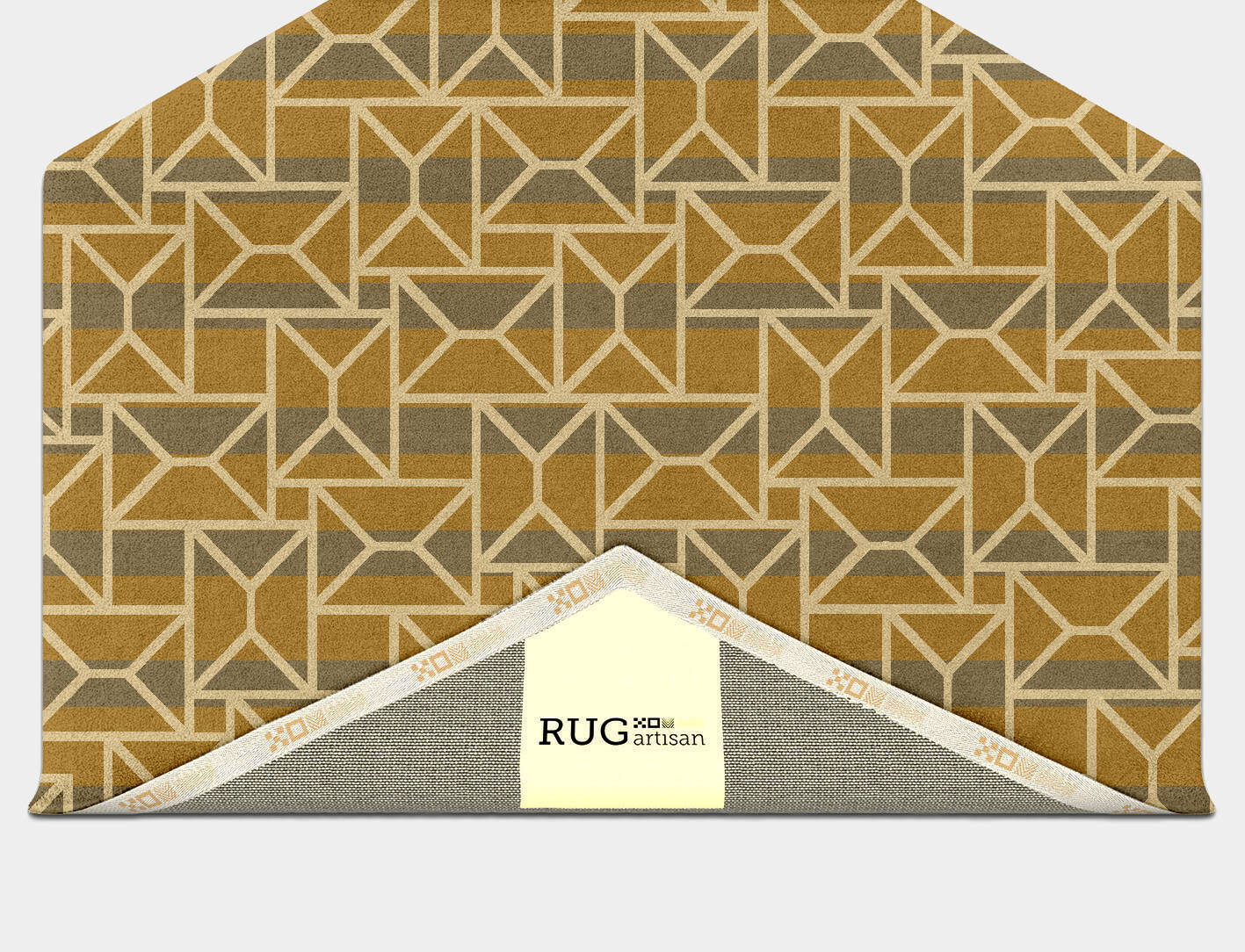Envelope Modern Geometrics Hexagon Hand Tufted Pure Wool Custom Rug by Rug Artisan