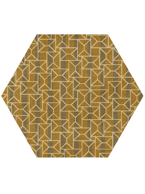 Envelope Modern Geometrics Hexagon Hand Tufted Pure Wool Custom Rug by Rug Artisan