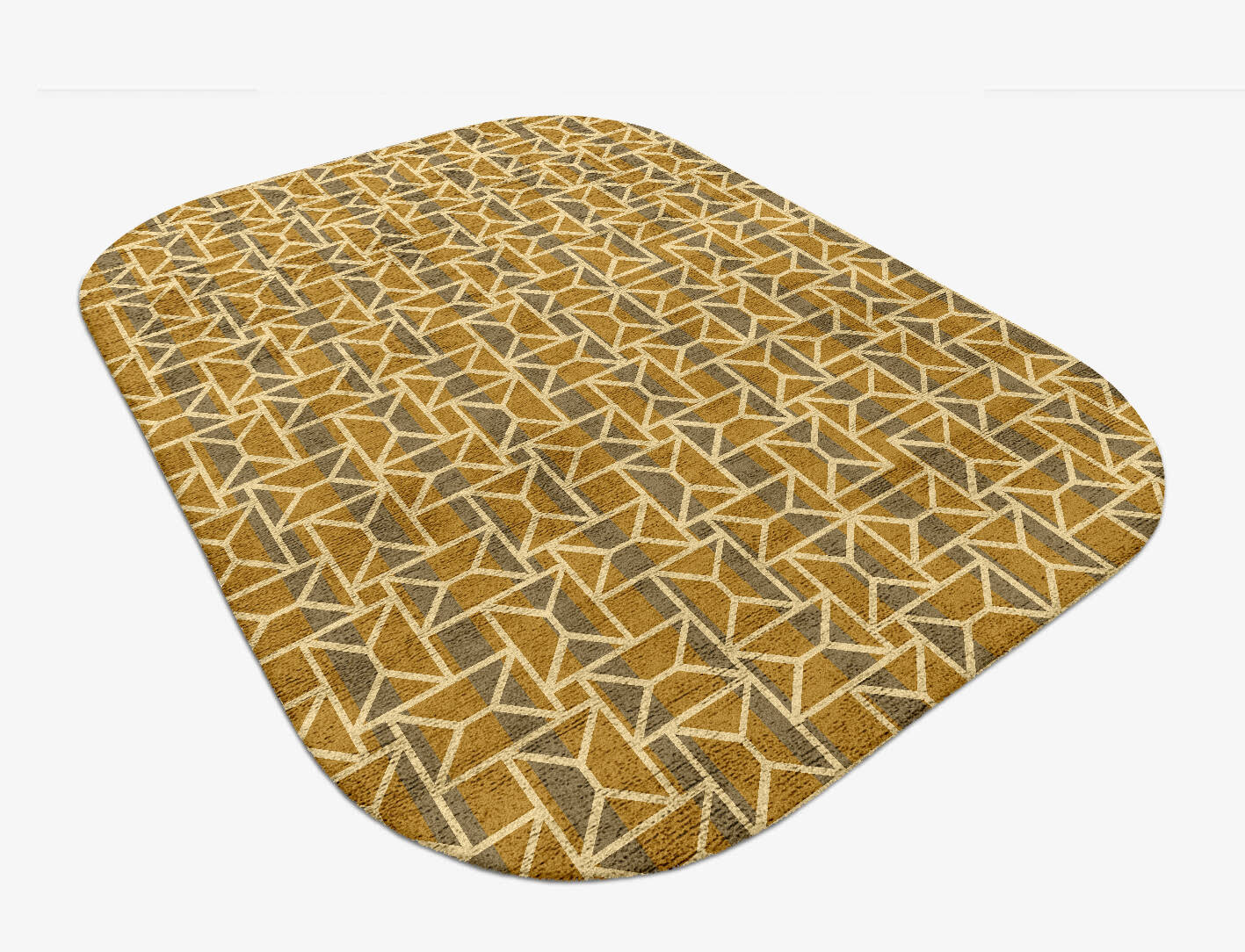 Envelope Modern Geometrics Oblong Hand Tufted Bamboo Silk Custom Rug by Rug Artisan