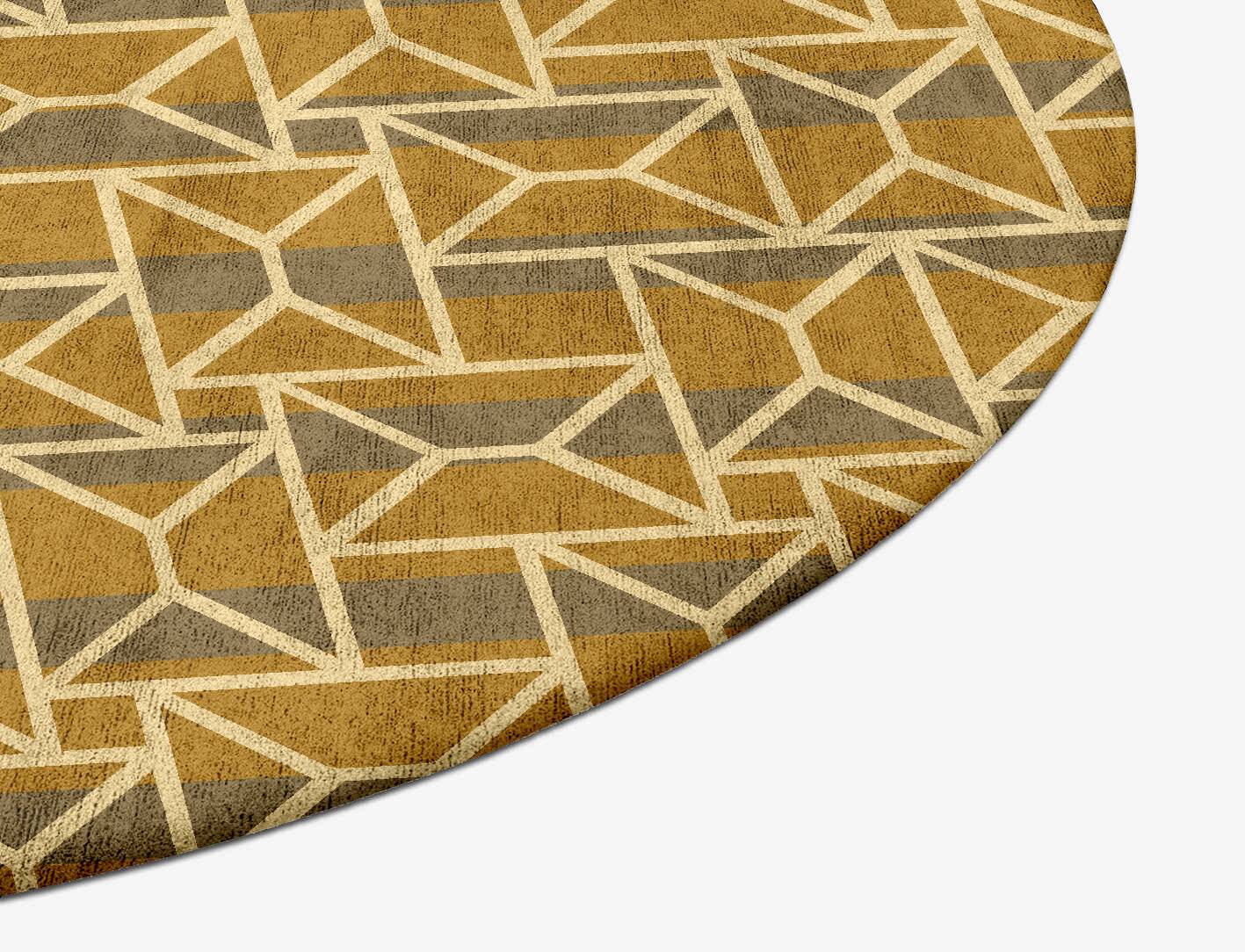Envelope Modern Geometrics Oval Hand Tufted Bamboo Silk Custom Rug by Rug Artisan