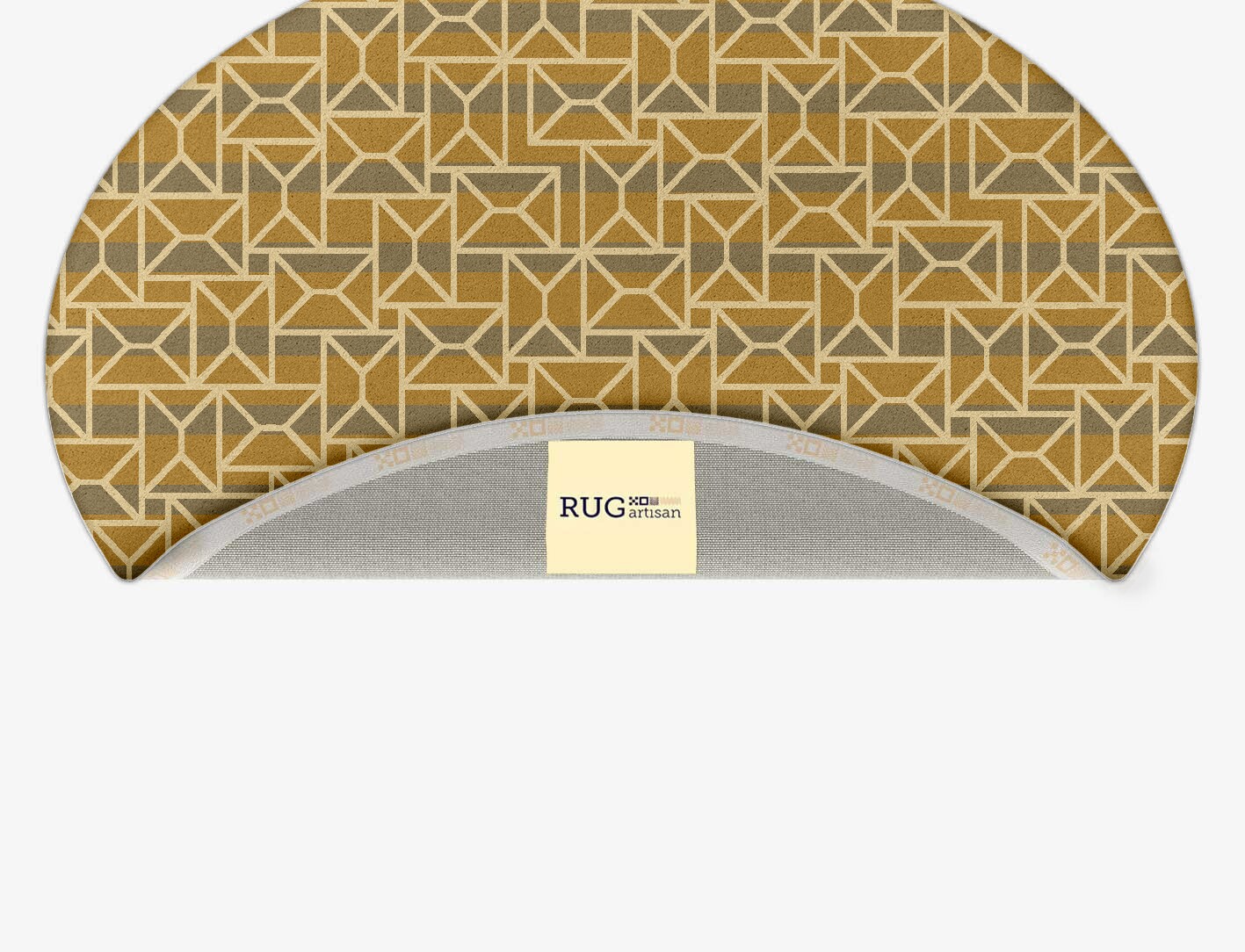 Envelope Geometric Oval Hand Tufted Pure Wool Custom Rug by Rug Artisan