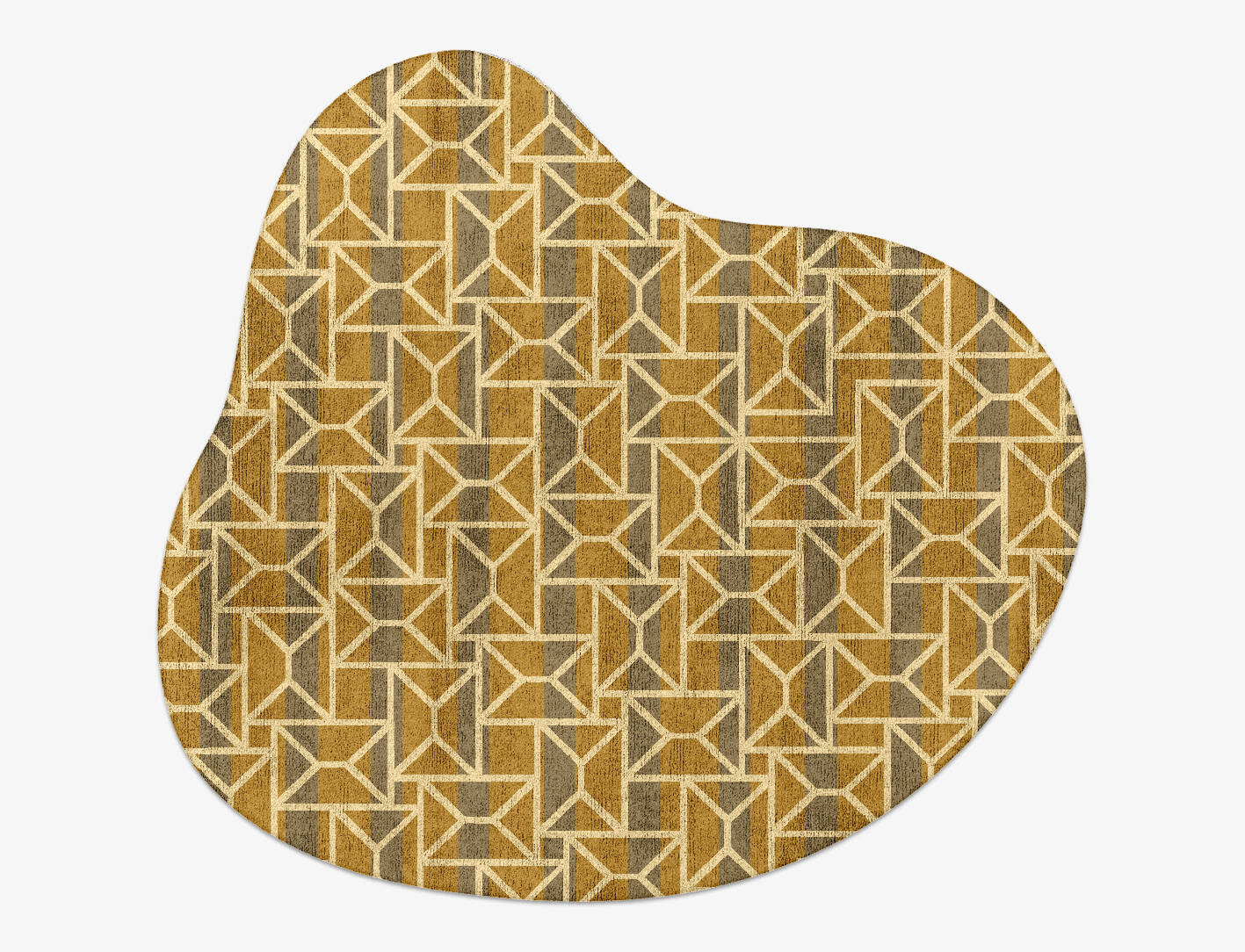 Envelope Modern Geometrics Splash Hand Tufted Bamboo Silk Custom Rug by Rug Artisan