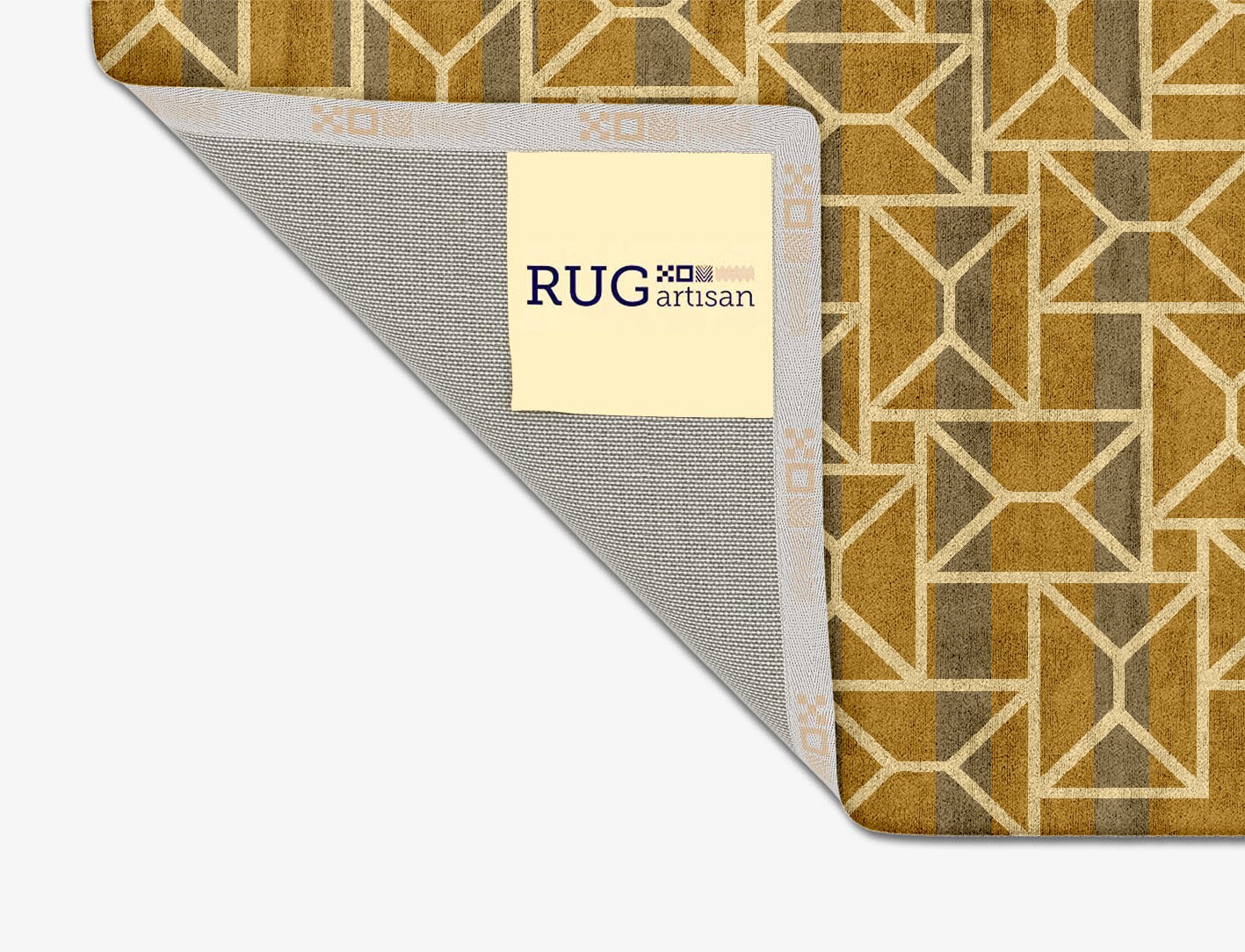 Envelope Geometric Square Hand Tufted Bamboo Silk Custom Rug by Rug Artisan