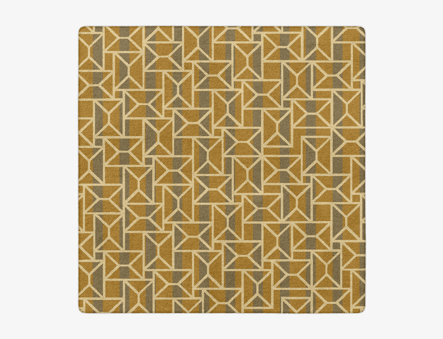 Envelope Geometric Square Hand Tufted Pure Wool Custom Rug by Rug Artisan