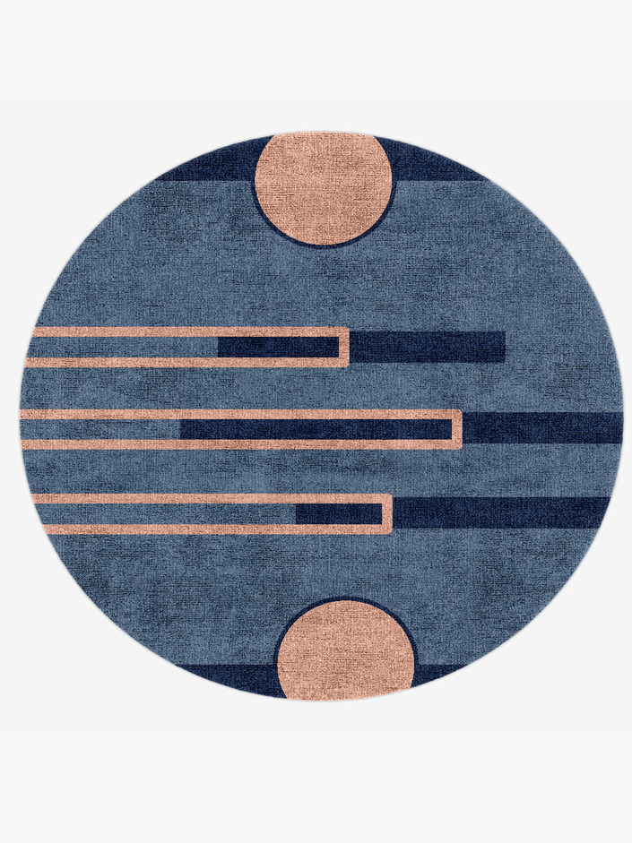 Equilibrium Kids Round Hand Knotted Bamboo Silk Custom Rug by Rug Artisan