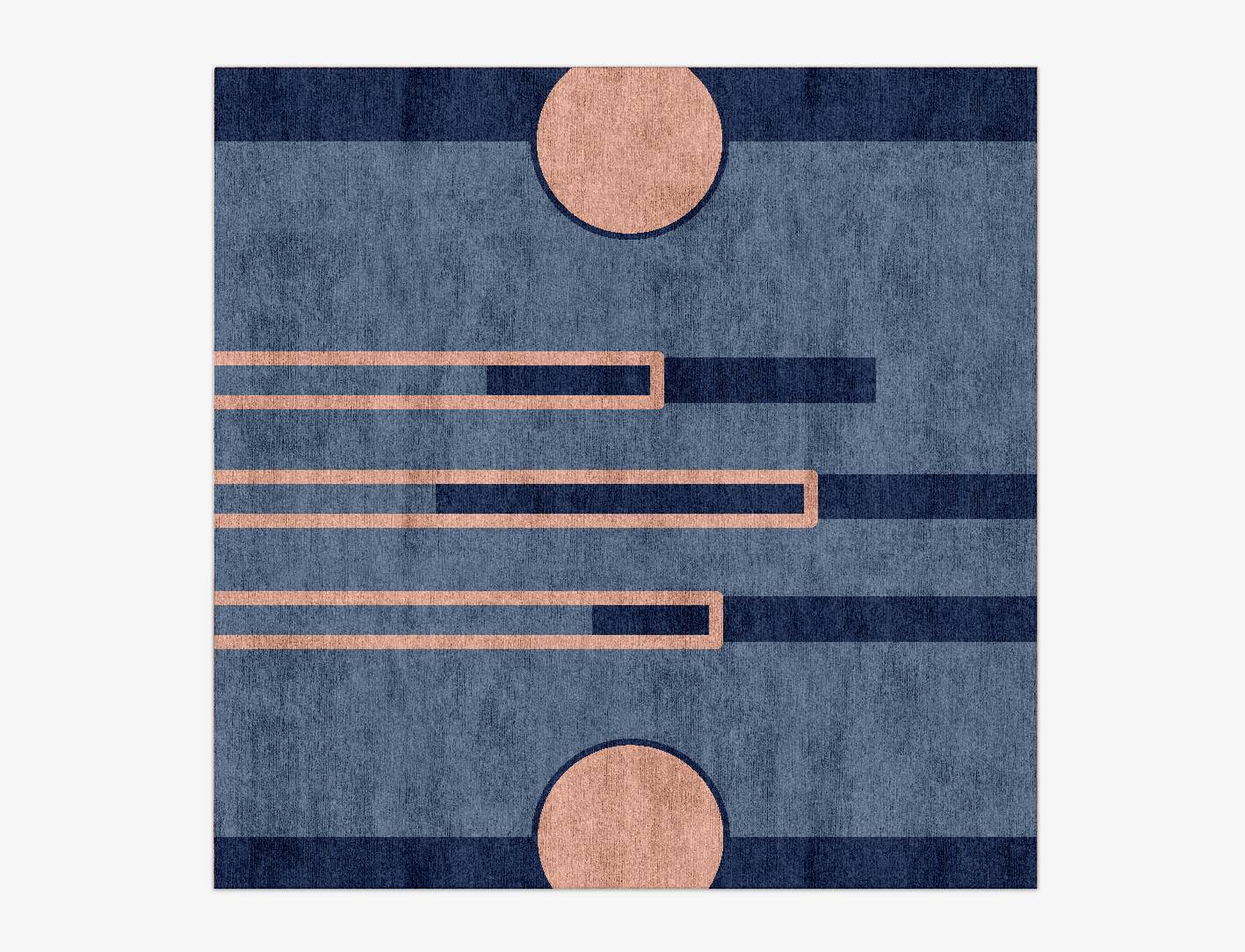 Equilibrium Kids Square Hand Knotted Bamboo Silk Custom Rug by Rug Artisan
