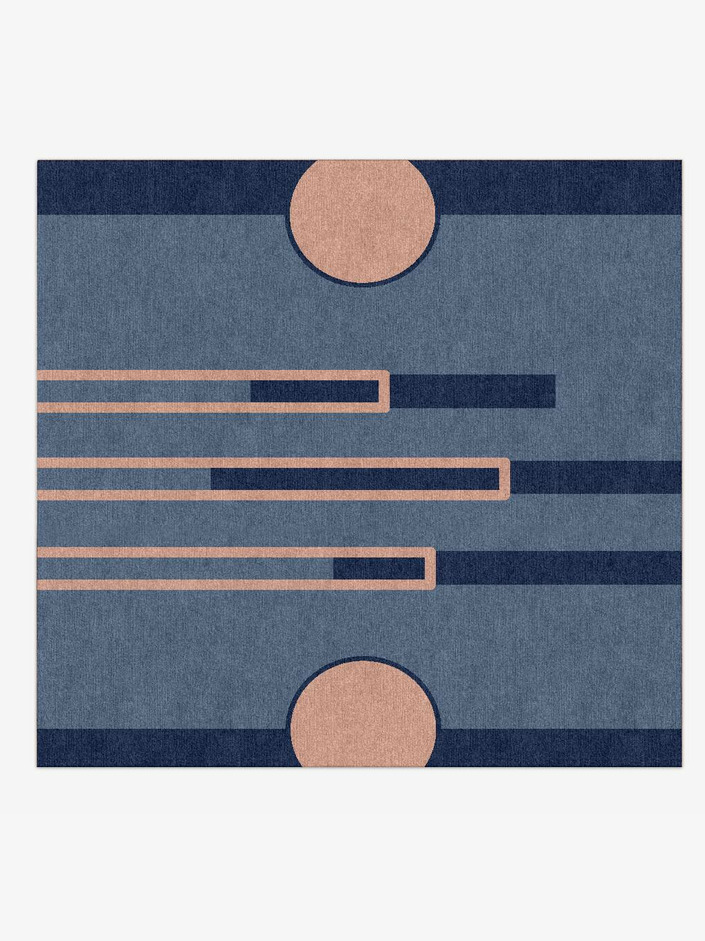 Equilibrium Kids Square Hand Knotted Tibetan Wool Custom Rug by Rug Artisan