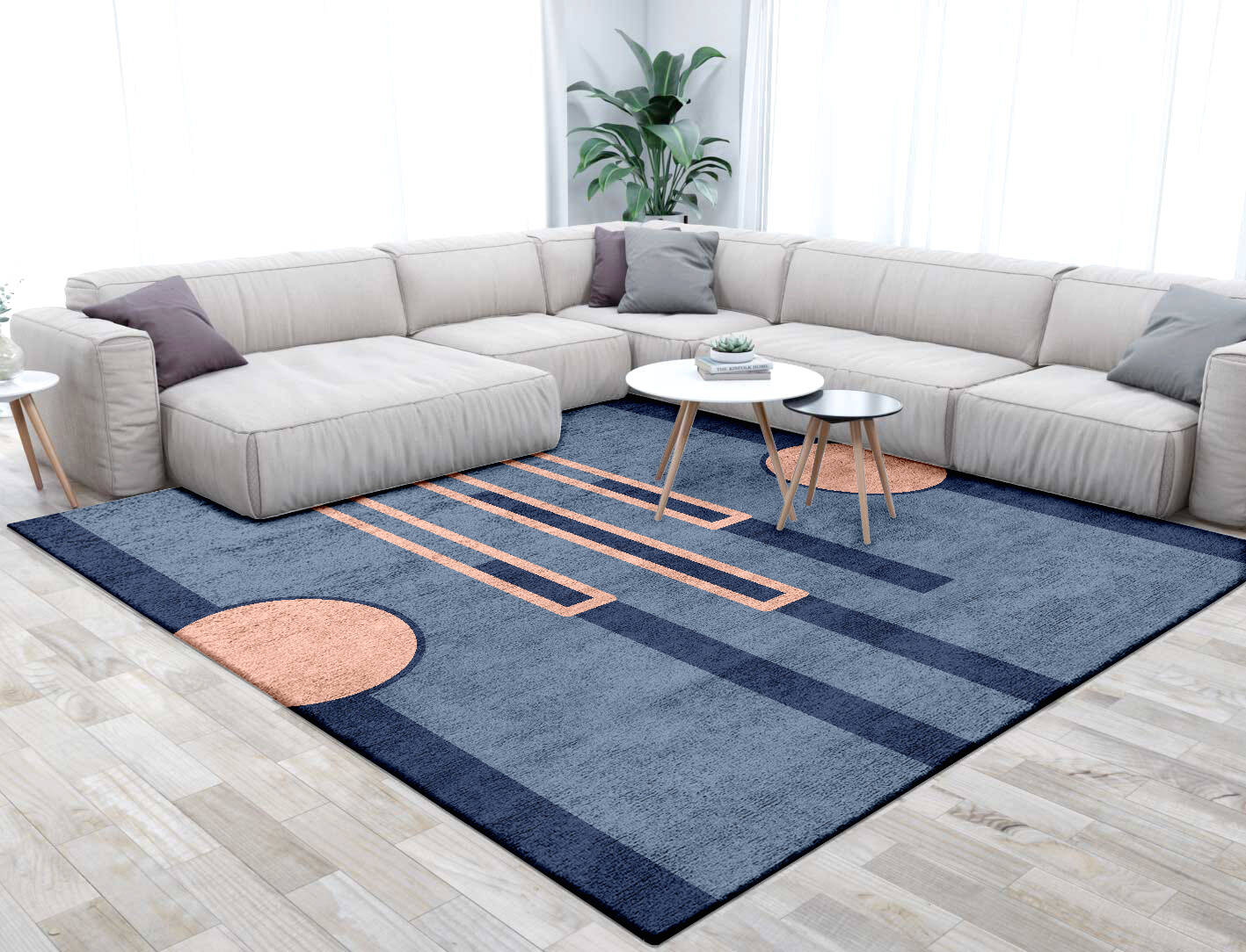 Equilibrium Kids Square Hand Tufted Bamboo Silk Custom Rug by Rug Artisan