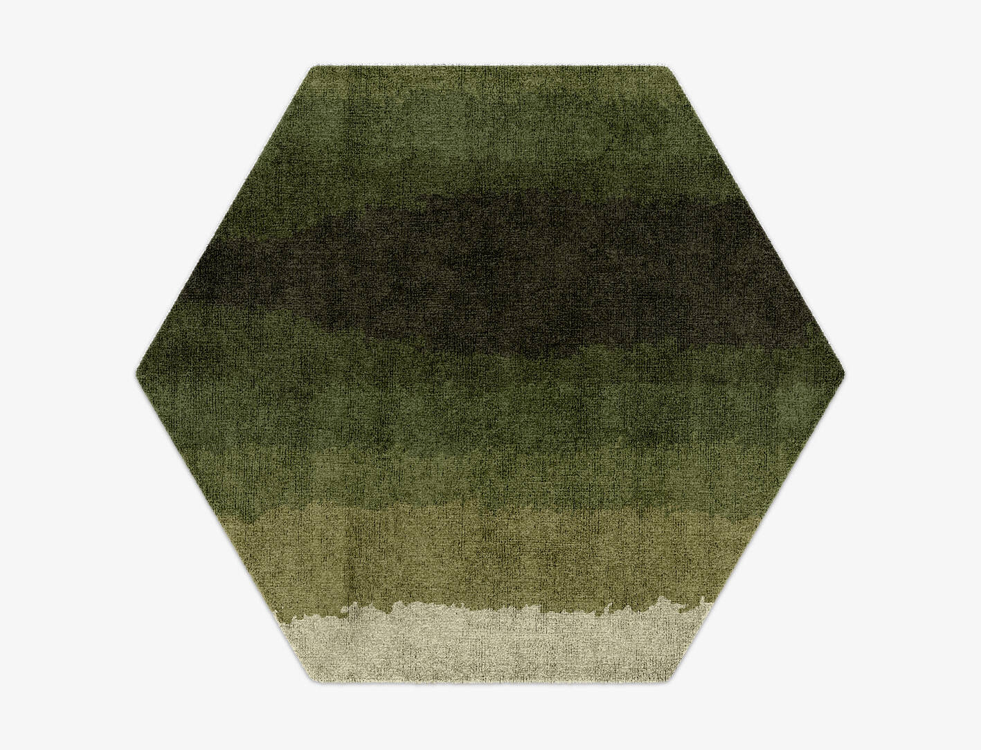 Erwin Gradation Hexagon Hand Knotted Bamboo Silk Custom Rug by Rug Artisan