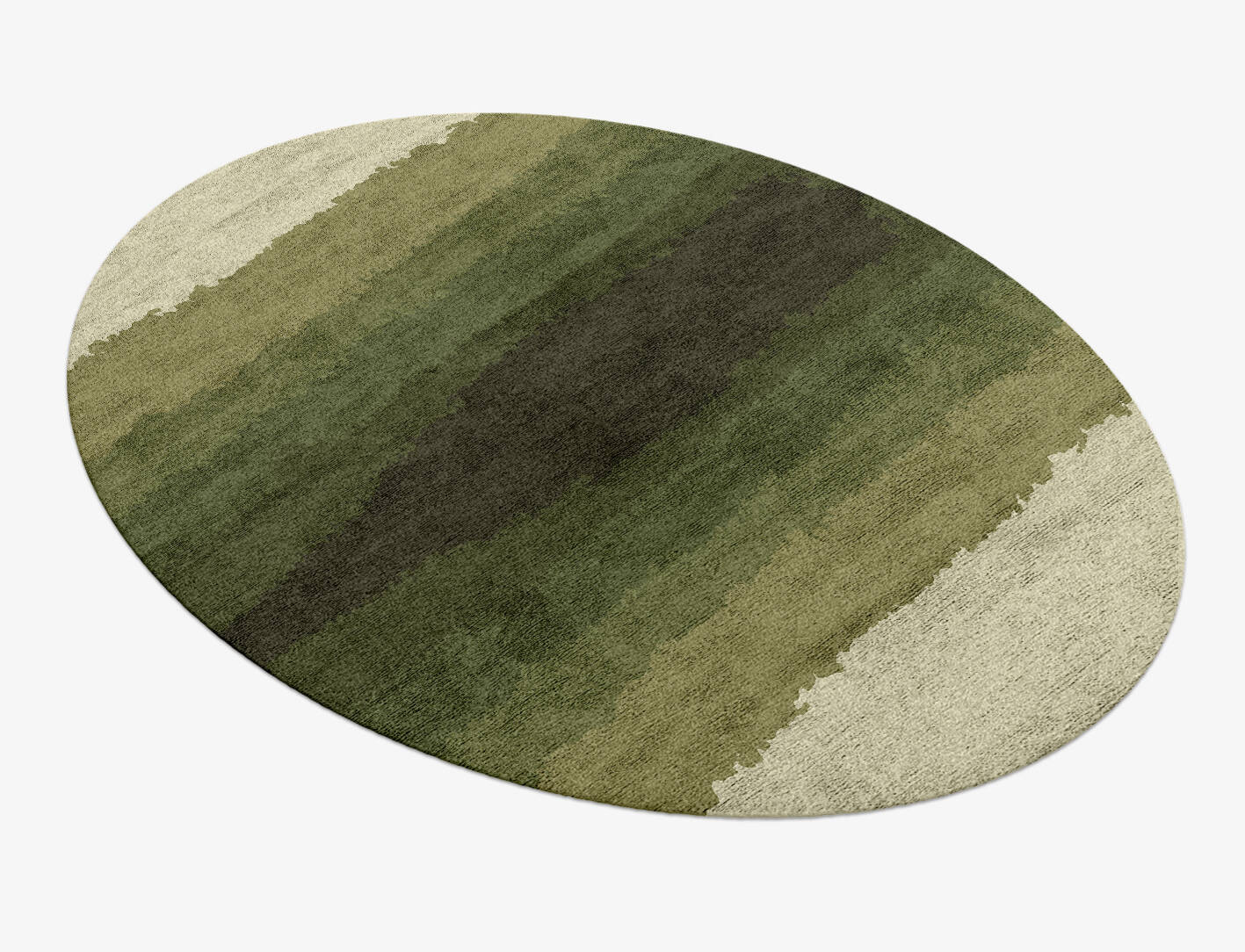 Erwin Gradation Oval Hand Knotted Bamboo Silk Custom Rug by Rug Artisan