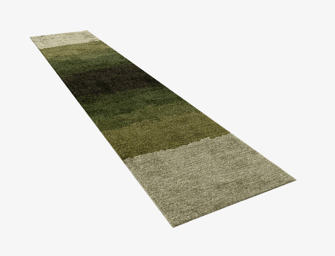 Erwin Gradation Runner Hand Knotted Bamboo Silk Custom Rug by Rug Artisan