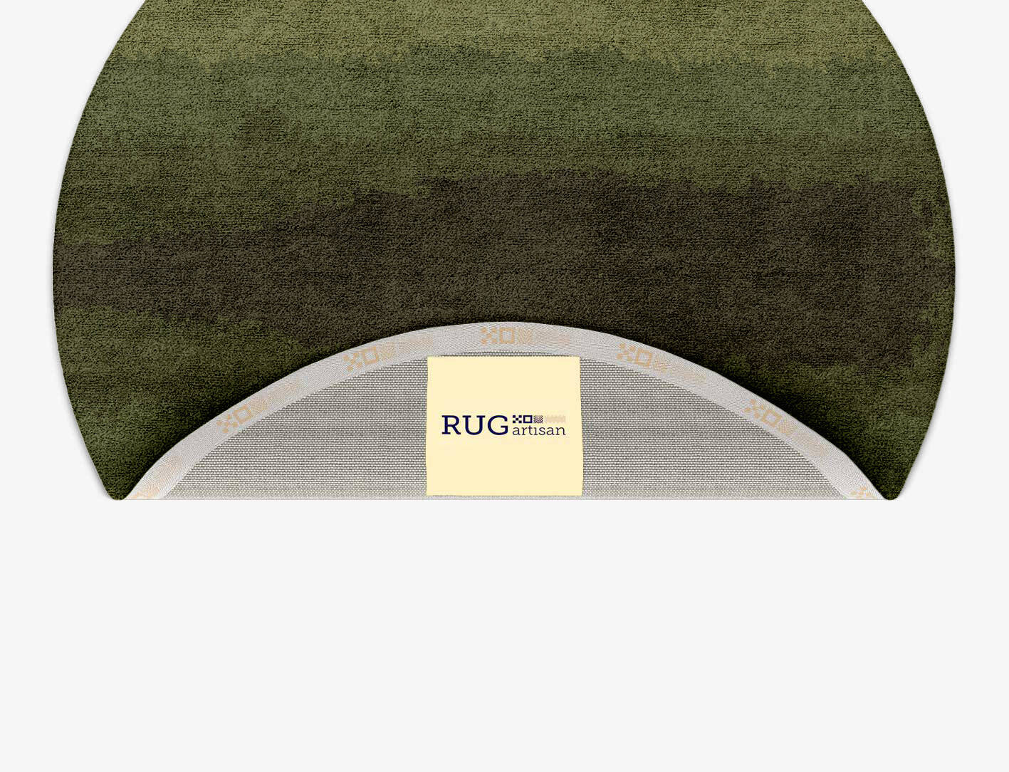Erwin Gradation Round Hand Tufted Bamboo Silk Custom Rug by Rug Artisan