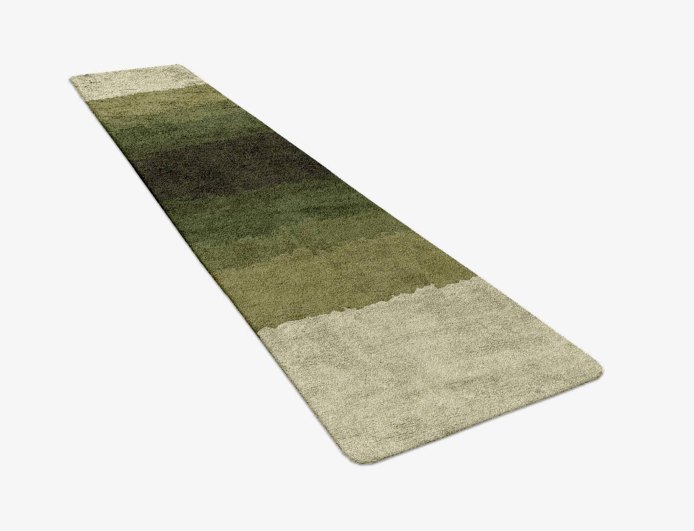 Erwin Gradation Runner Hand Tufted Bamboo Silk Custom Rug by Rug Artisan