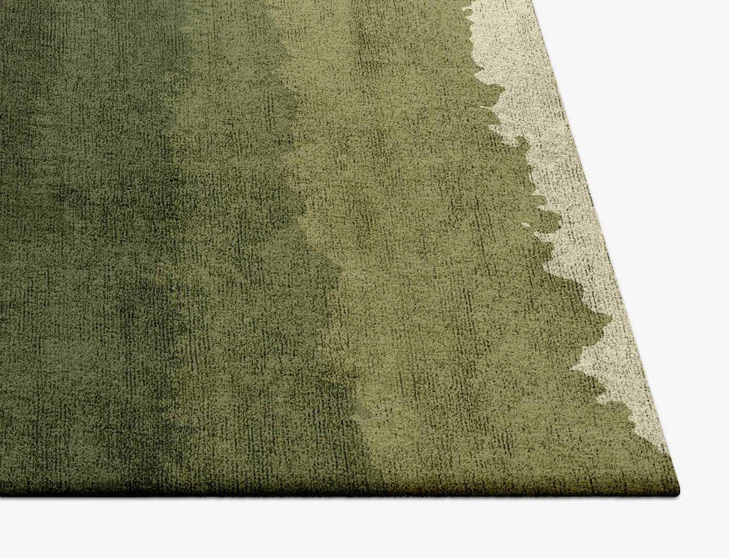 Erwin Gradation Square Hand Tufted Bamboo Silk Custom Rug by Rug Artisan