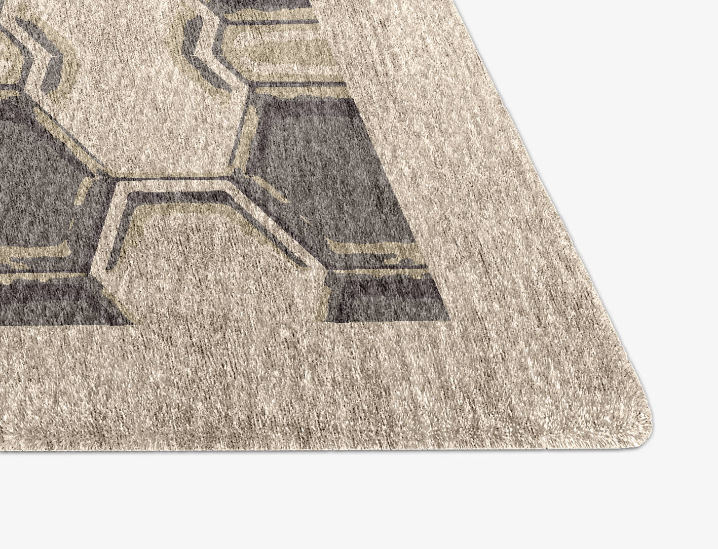 Essence Origami Arch Hand Knotted Bamboo Silk Custom Rug by Rug Artisan