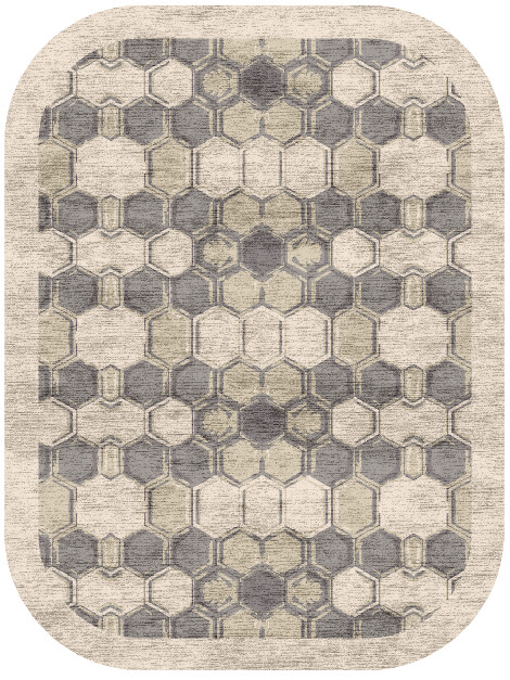 Essence Origami Oblong Hand Knotted Bamboo Silk Custom Rug by Rug Artisan