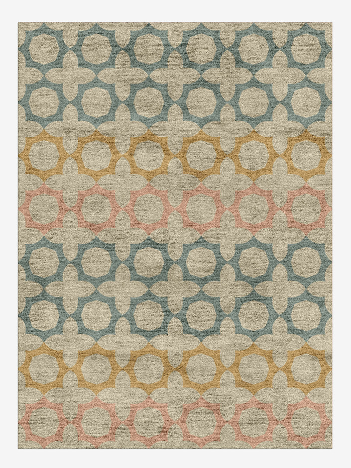 Essie Blue Royal Rectangle Hand Knotted Bamboo Silk Custom Rug by Rug Artisan
