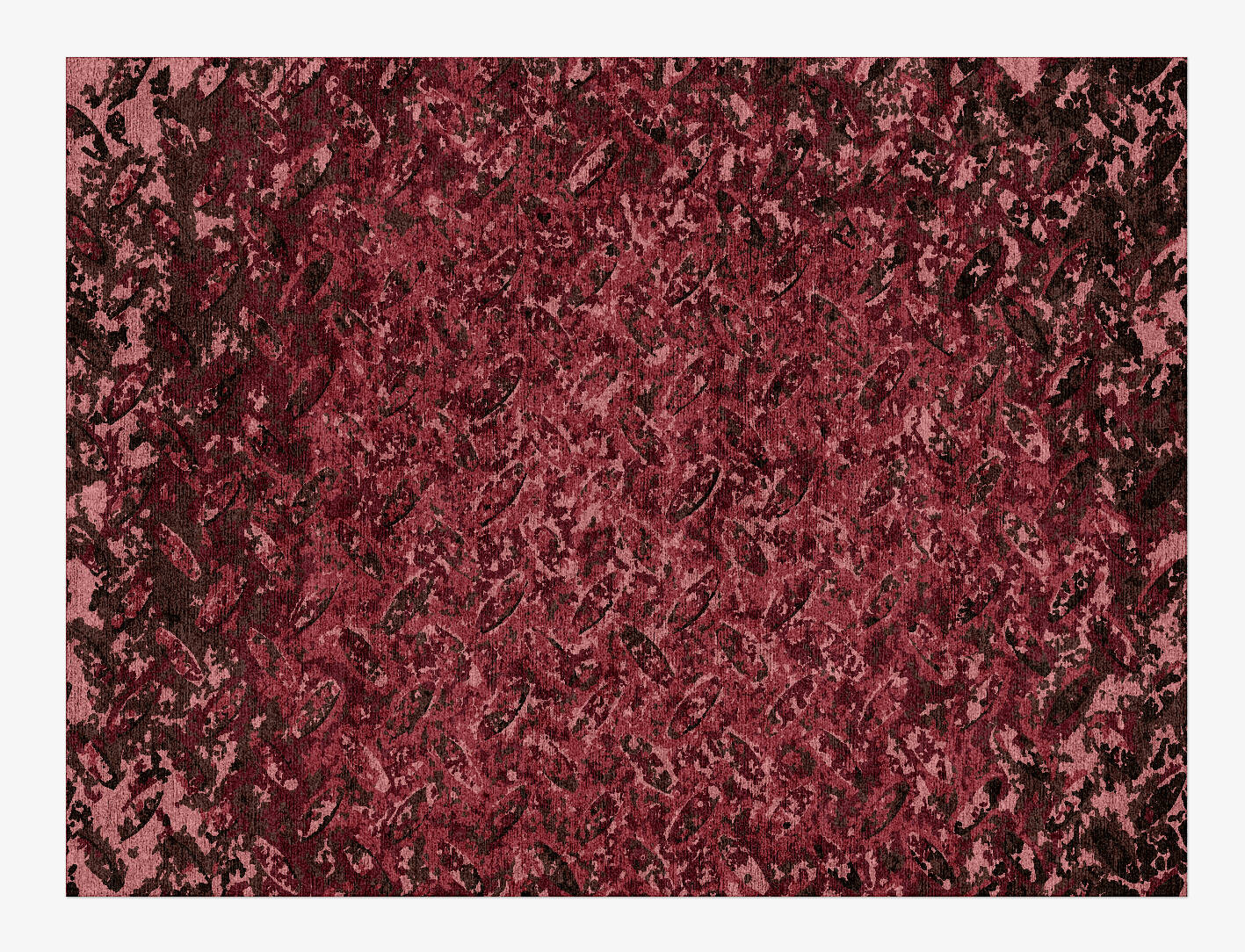 Etched Brush Strokes Rectangle Hand Knotted Bamboo Silk Custom Rug by Rug Artisan